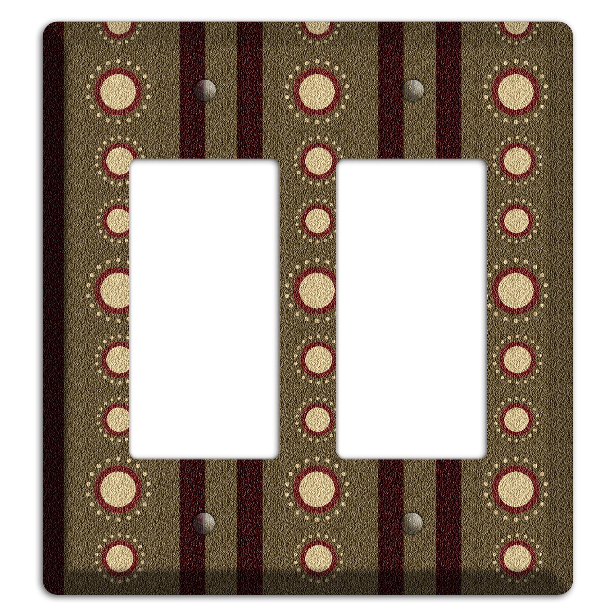 Multi Brown Suzani 2 Rocker Wallplate