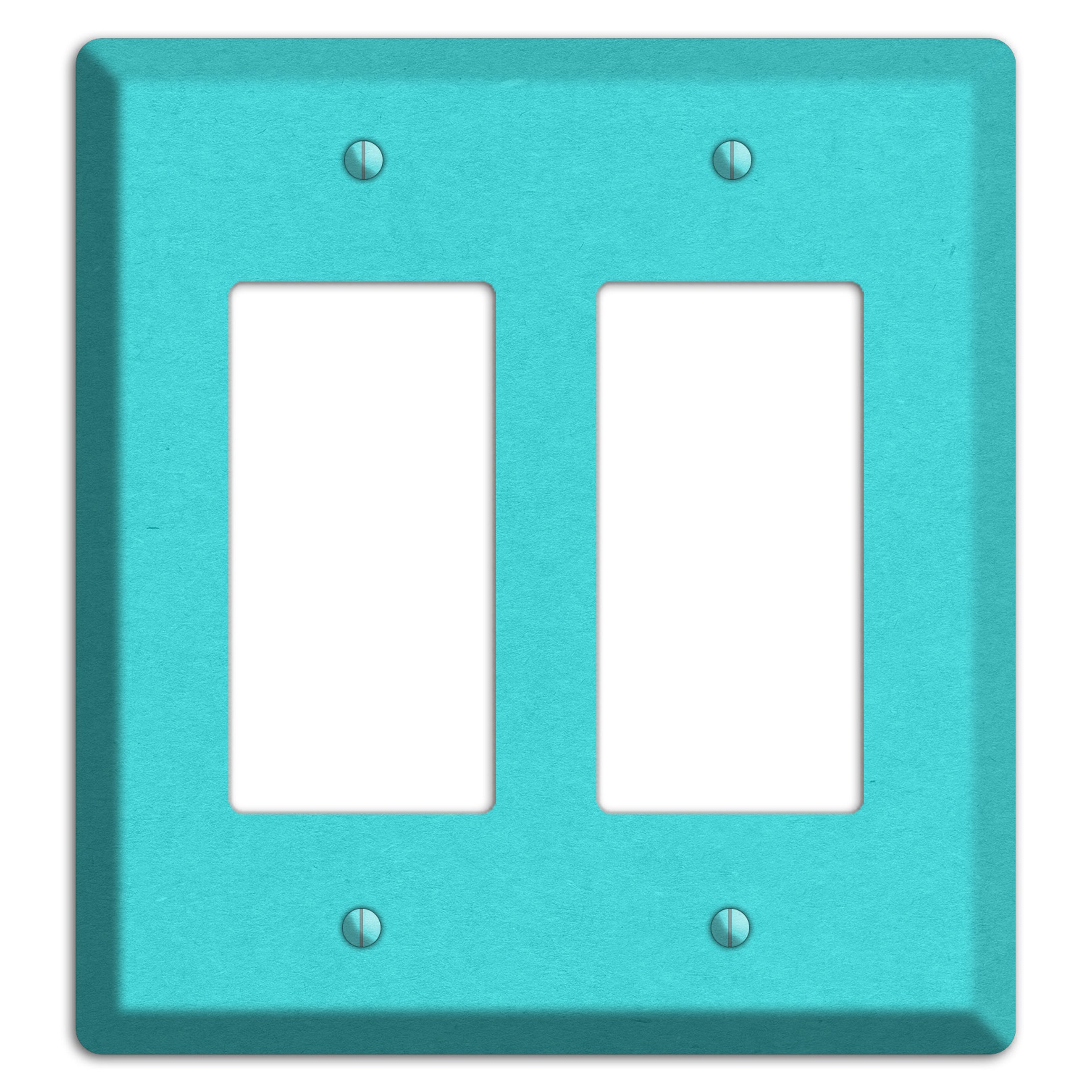 Turquoise Kraft 2 Rocker Wallplate