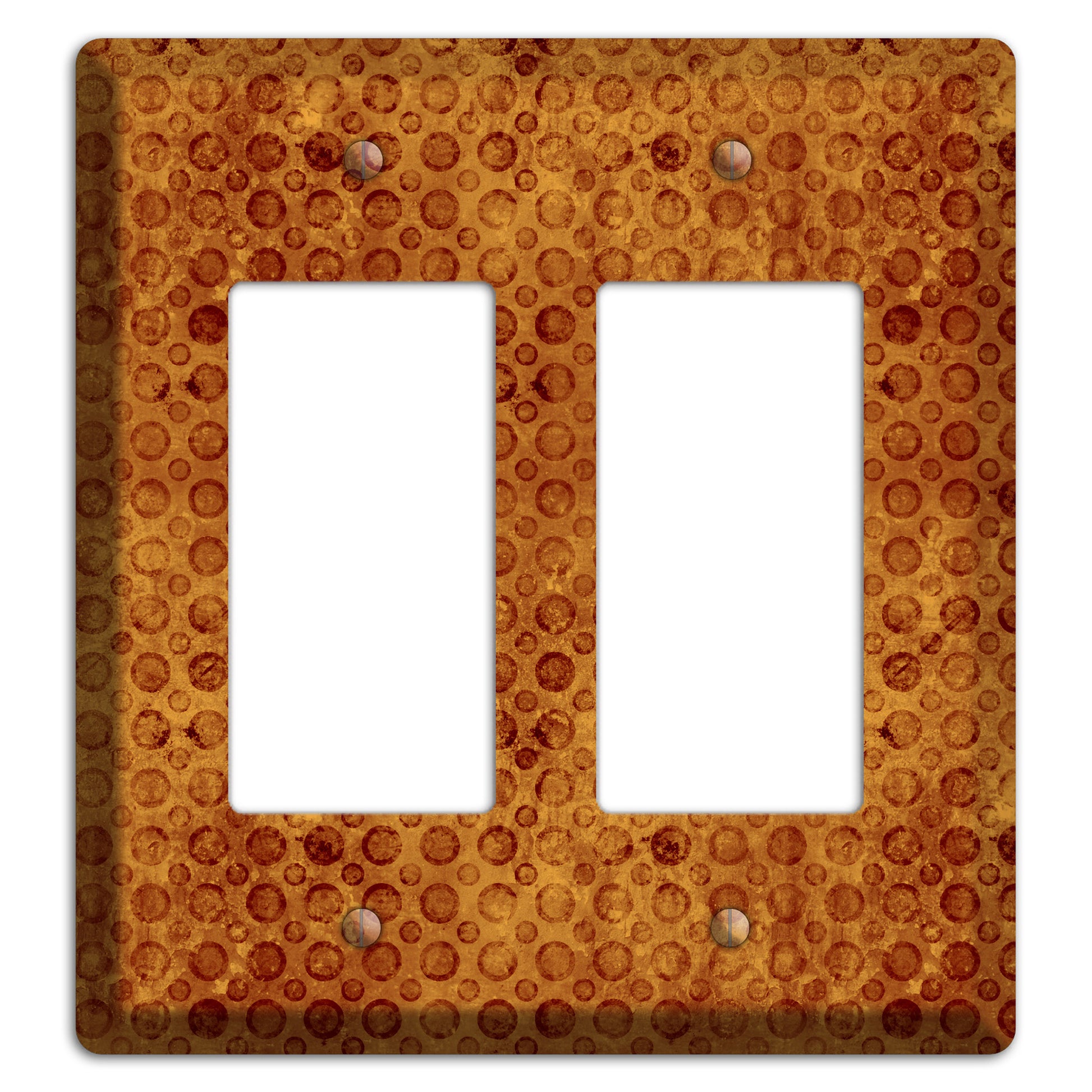 Maroon Circles 2 Rocker Wallplate