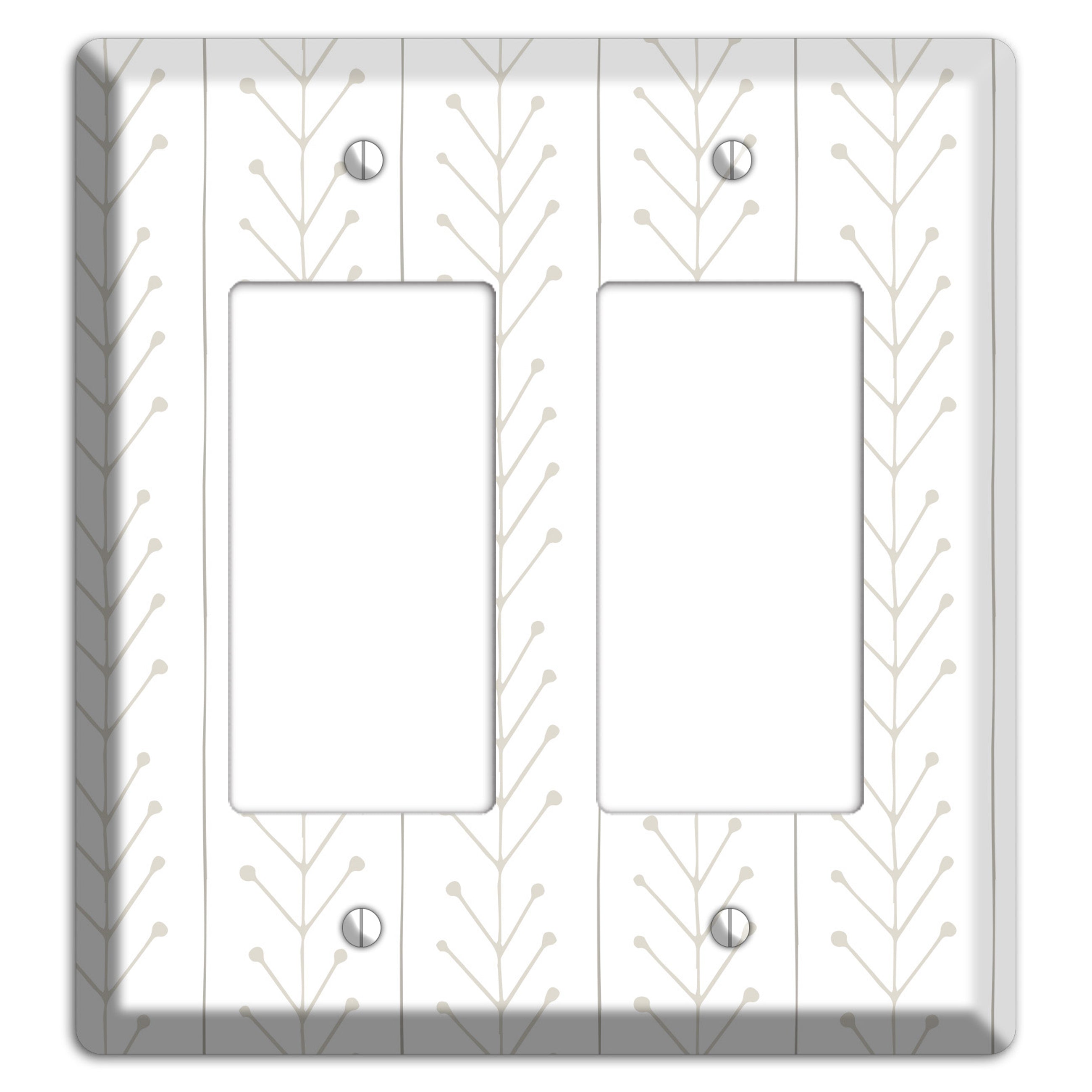 Simple Scandanavian Style F 2 Rocker Wallplate