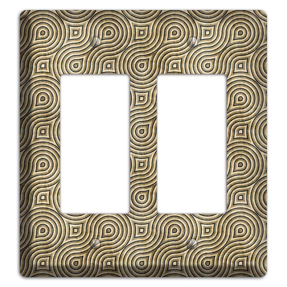 Olive Swirl 2 Rocker Wallplate