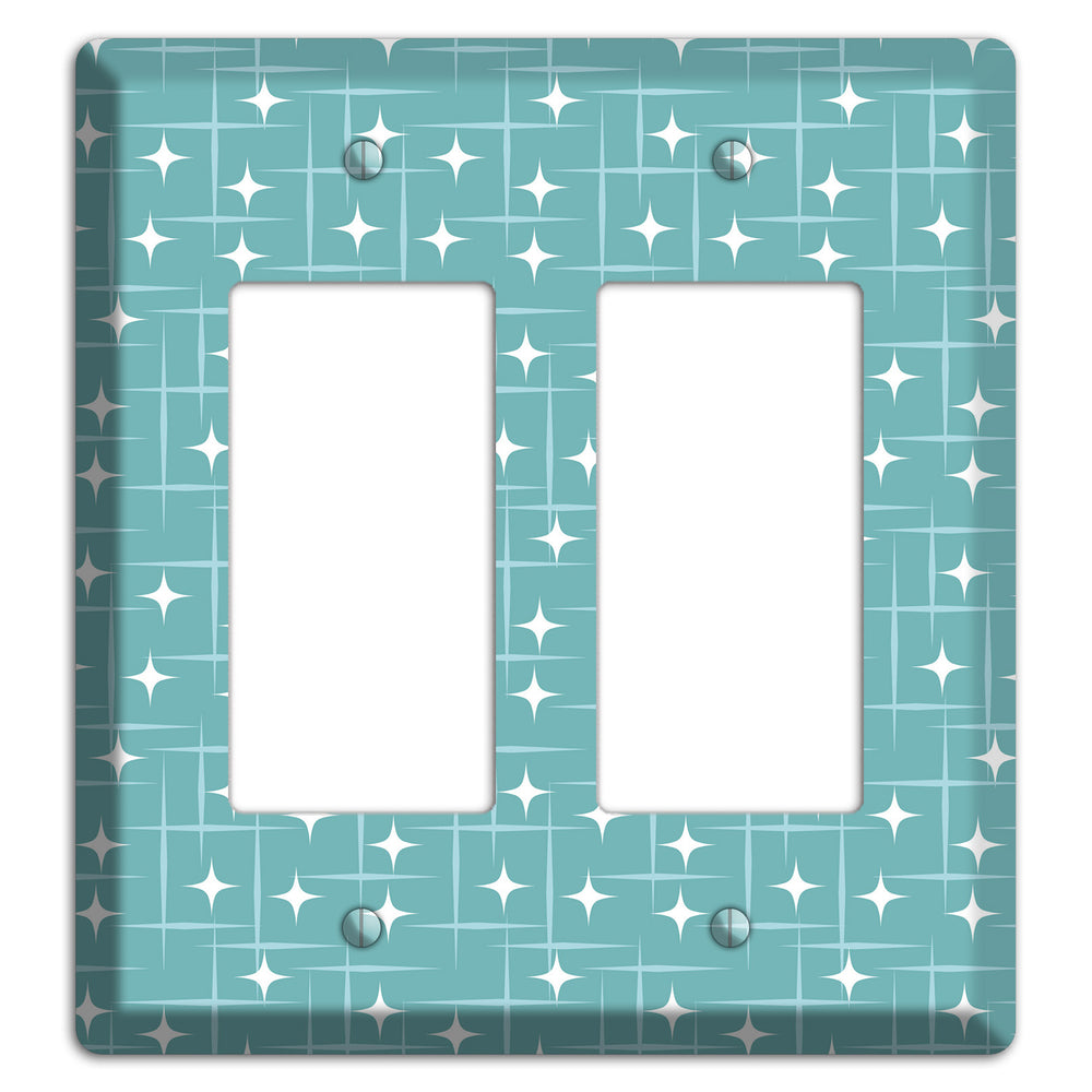 Blue Star Burst 2 Rocker Wallplate