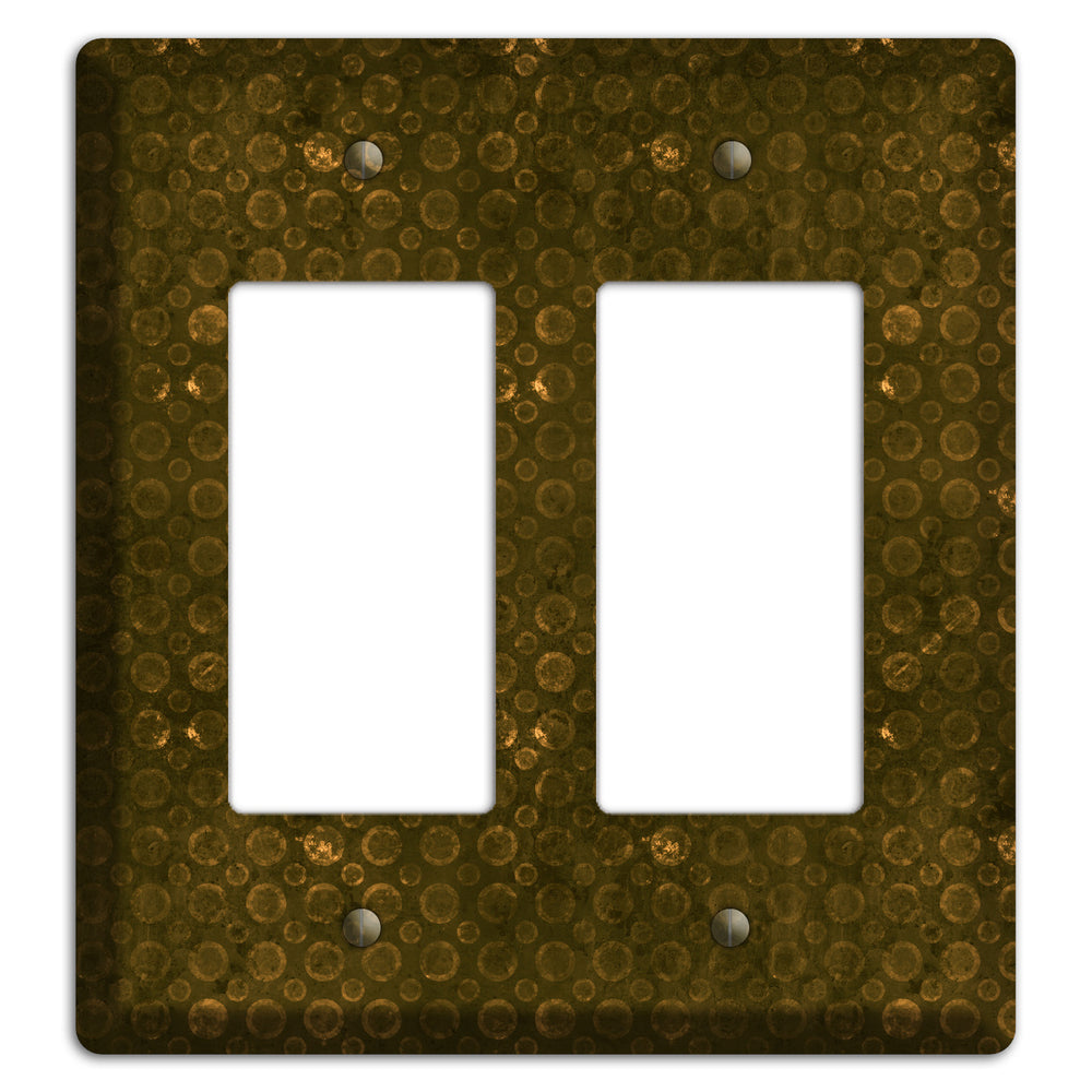 Olive Circles 2 Rocker Wallplate