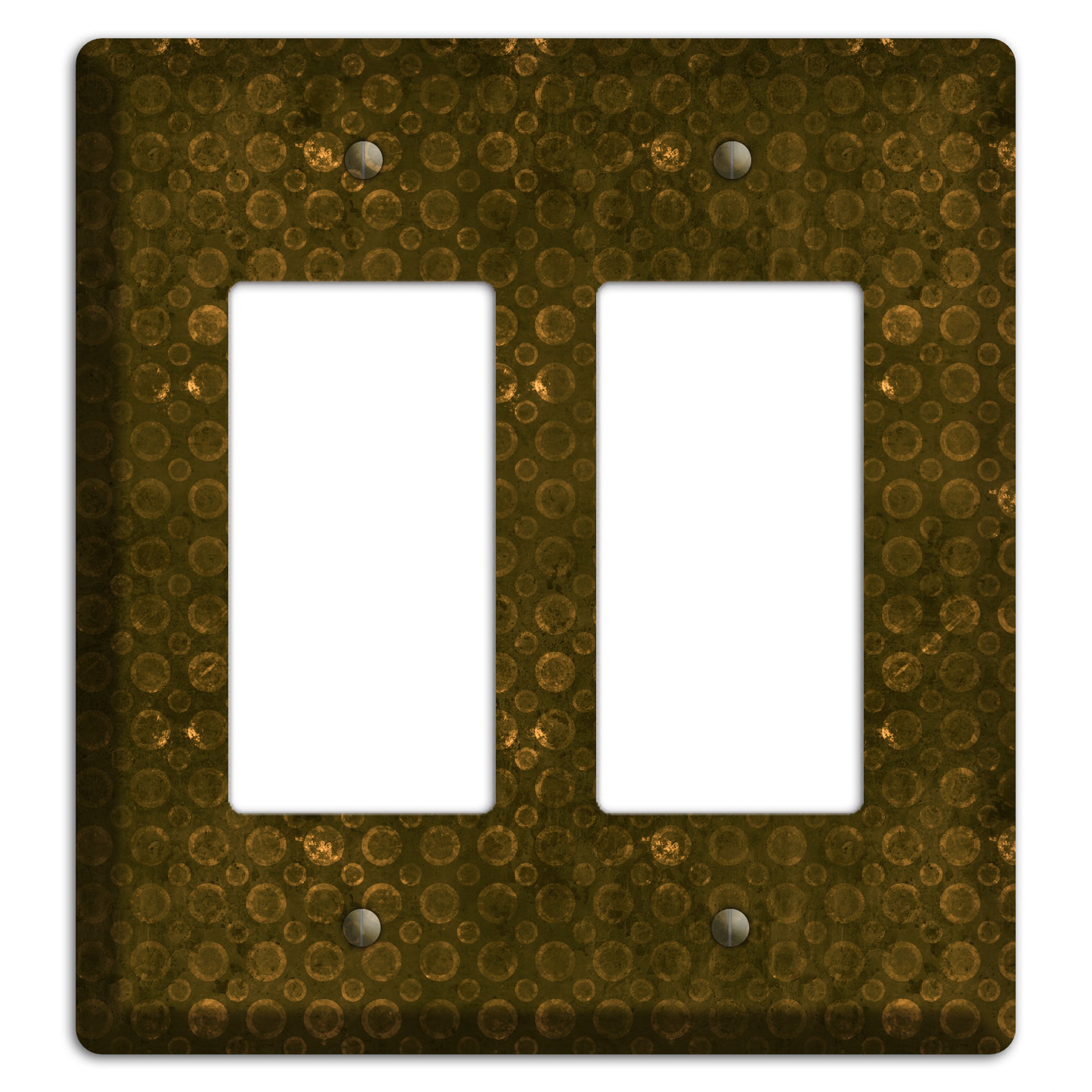 Olive Circles 2 Rocker Wallplate