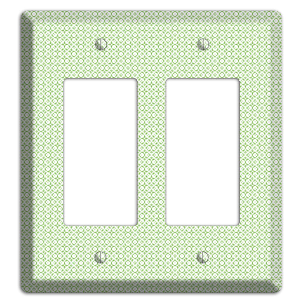 Light Green Tiny Geometric 2 Rocker Wallplate