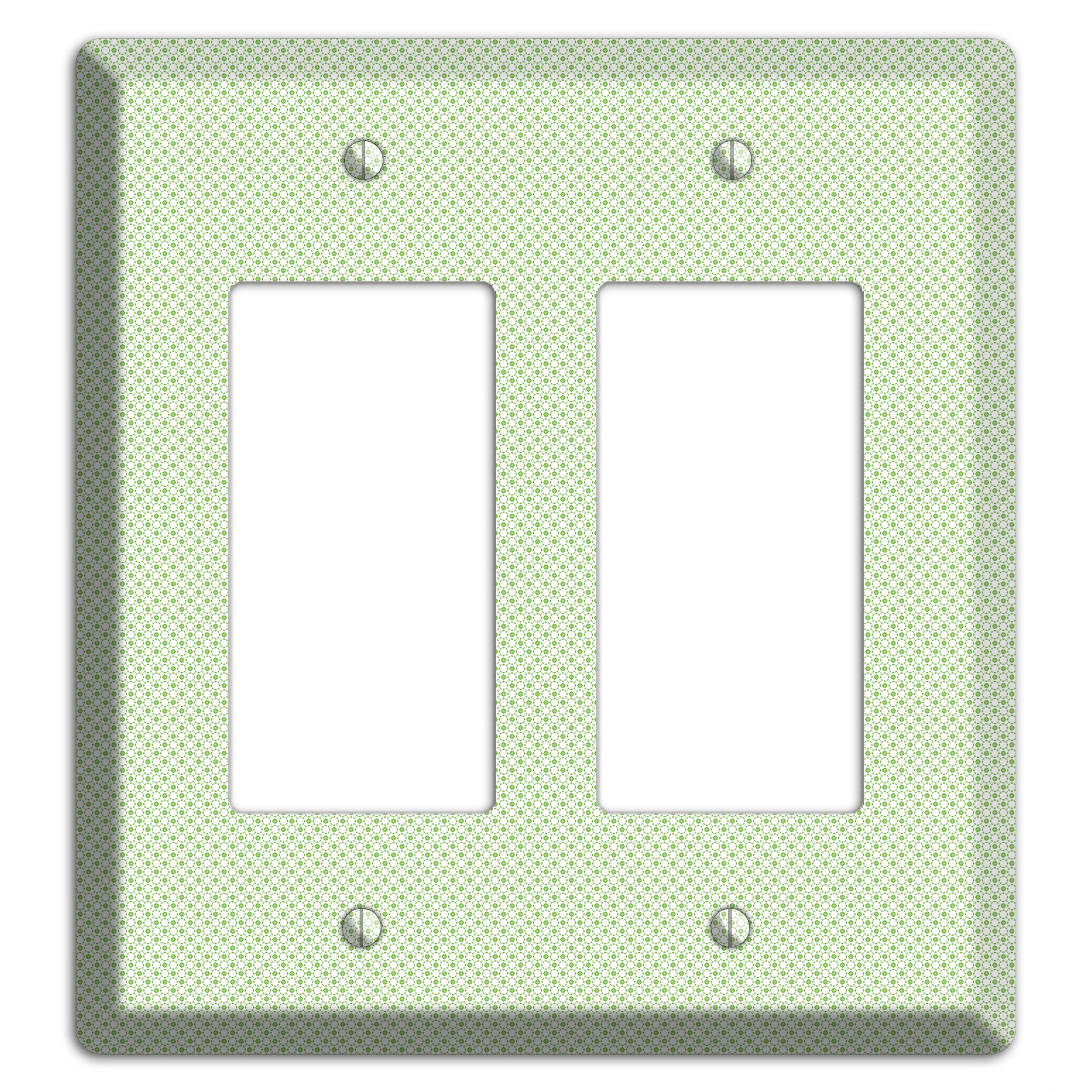 Light Green Tiny Geometric 2 Rocker Wallplate