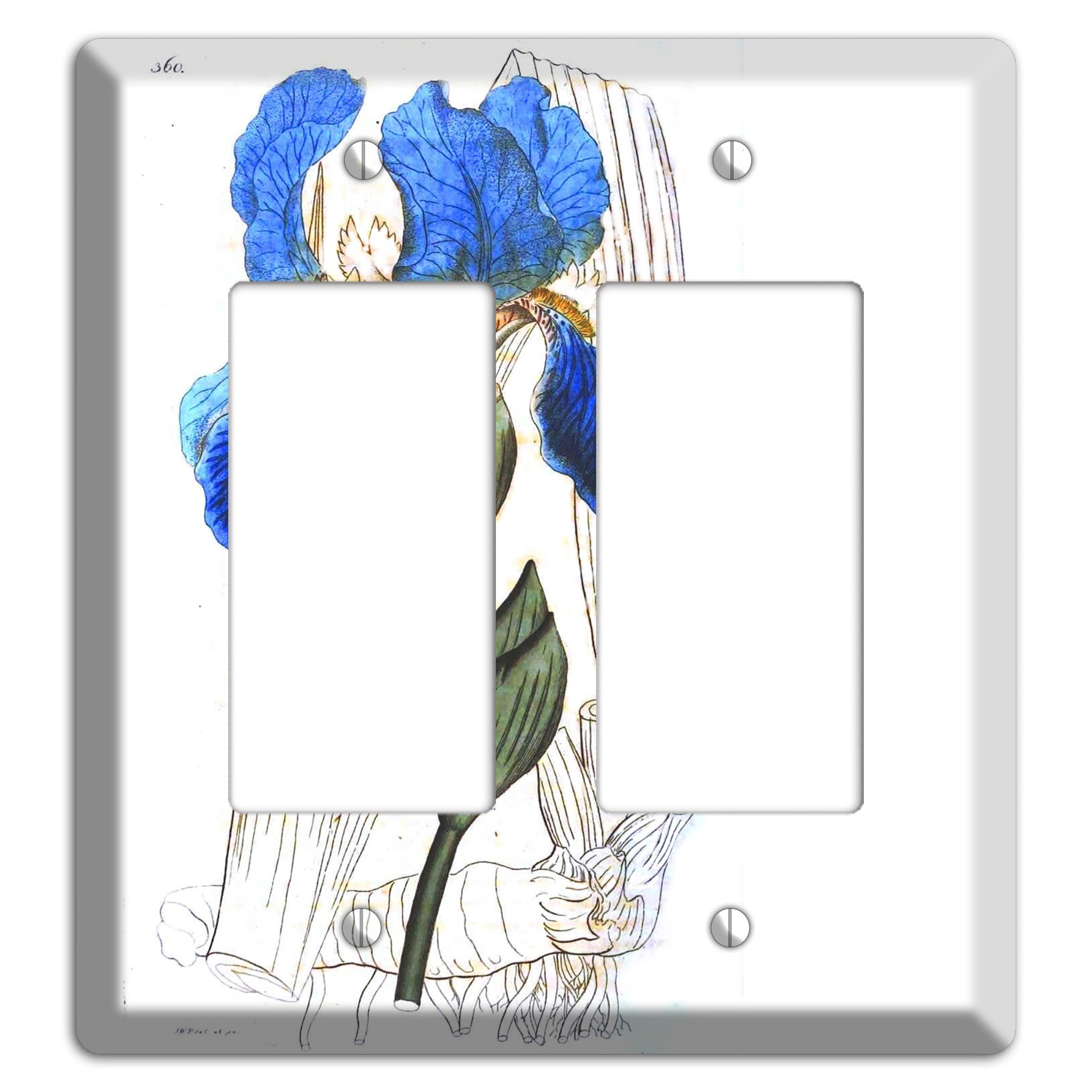 Blue Iris 2 Rocker Wallplate