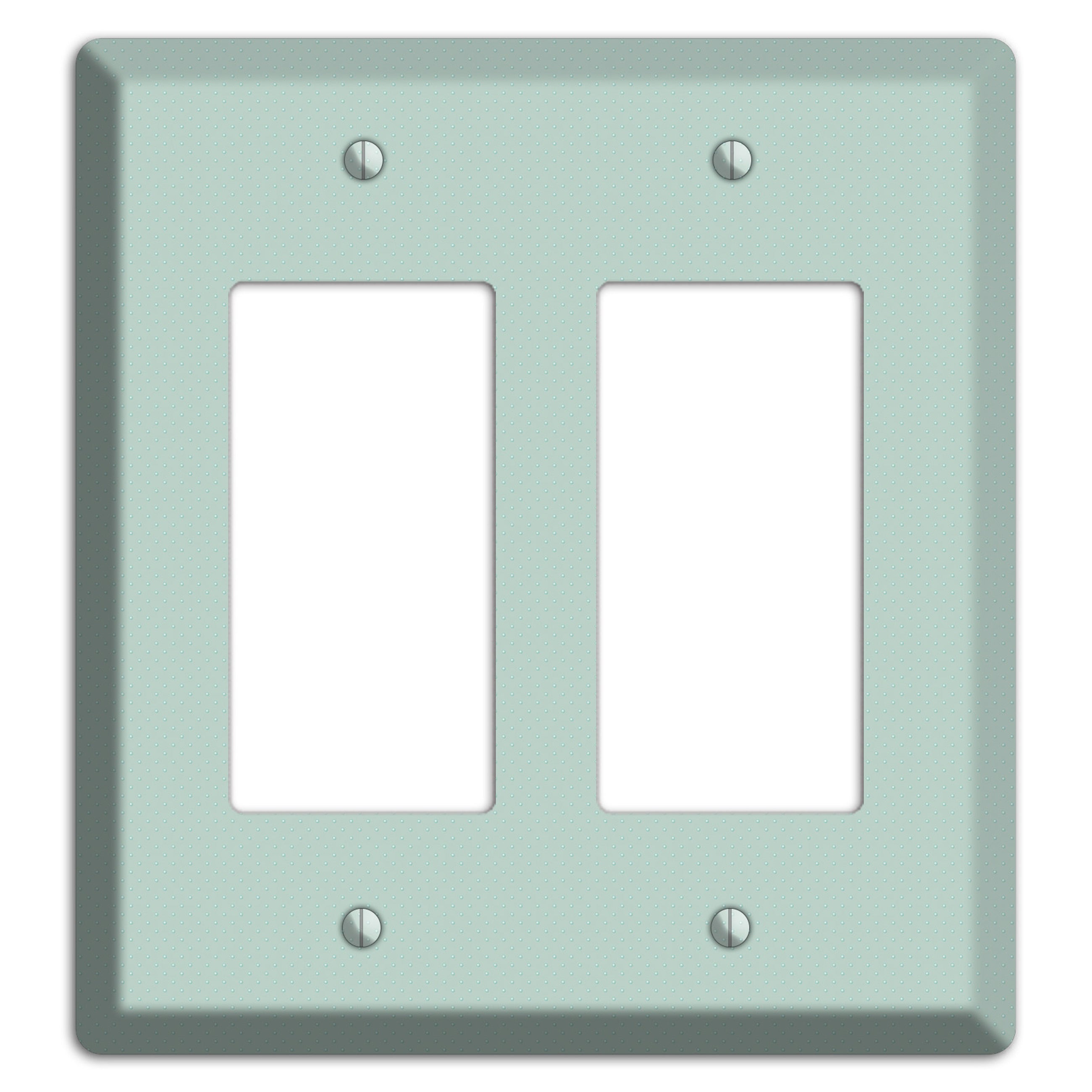 Sage with Tiny Dots 2 Rocker Wallplate