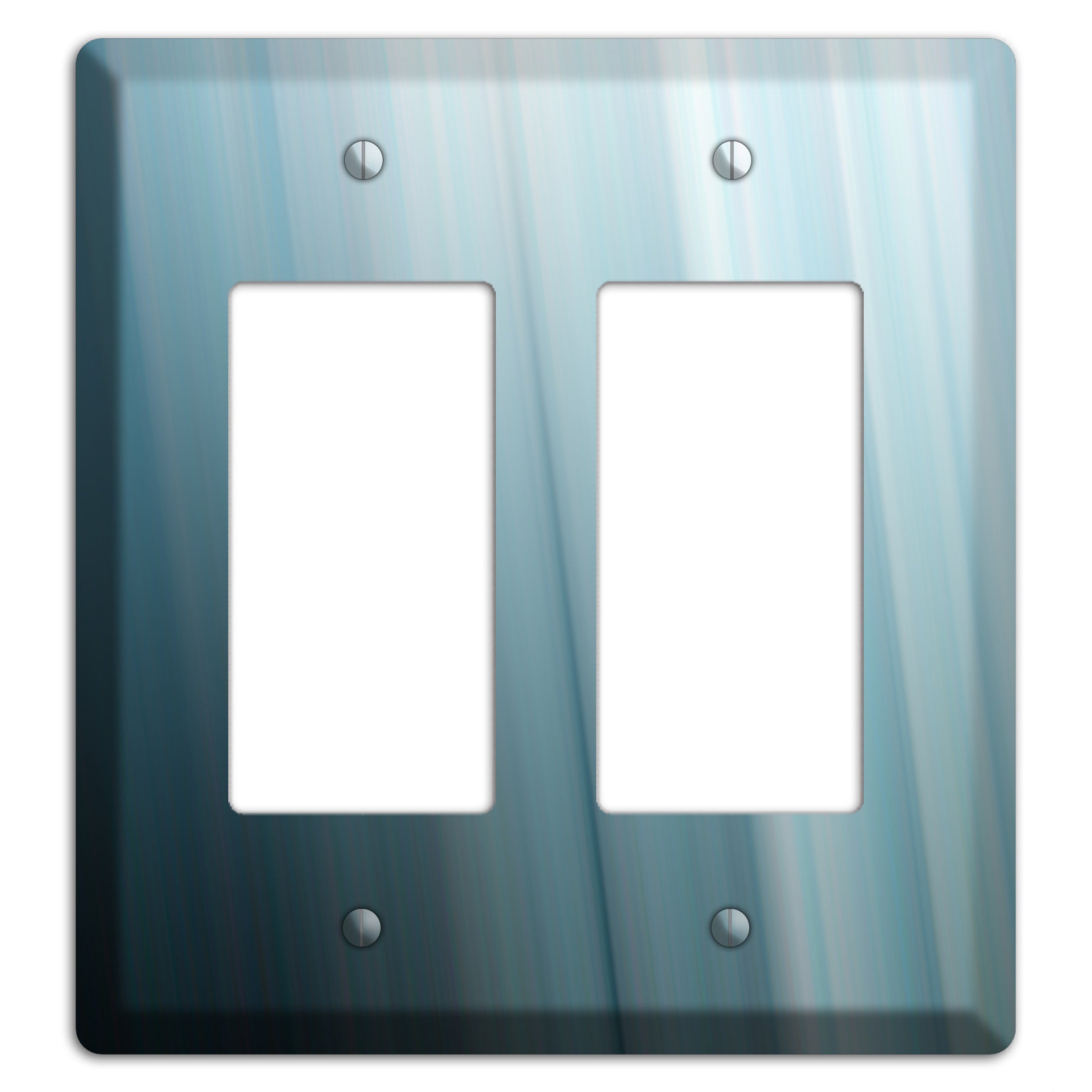 Dusty Blue Ray of Light 2 Rocker Wallplate