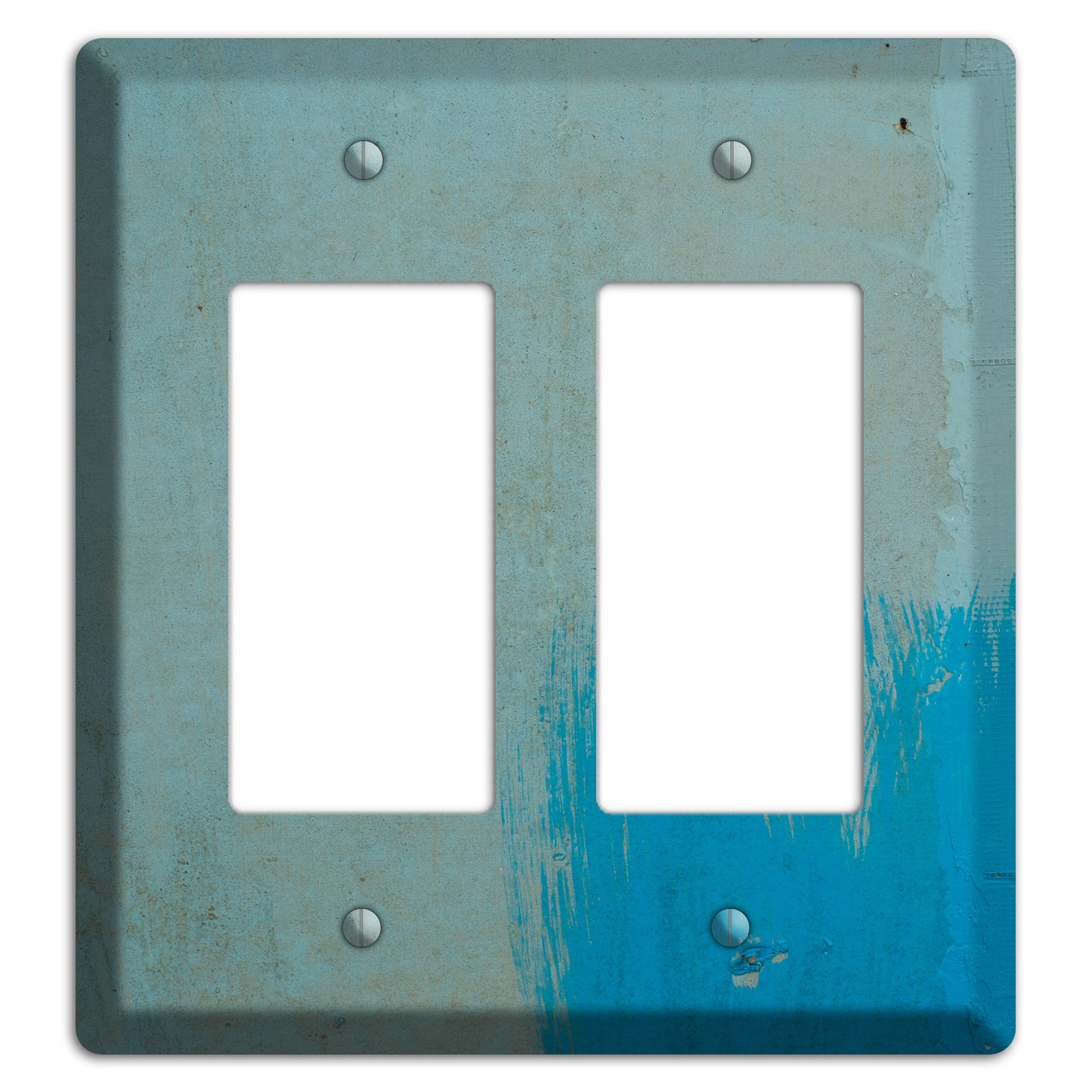 Blue Concrete 2 Rocker Wallplate