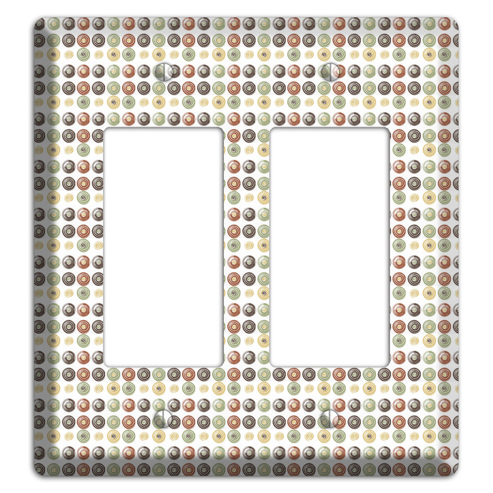 Multo Color Tiled Dots 2 Rocker Wallplate