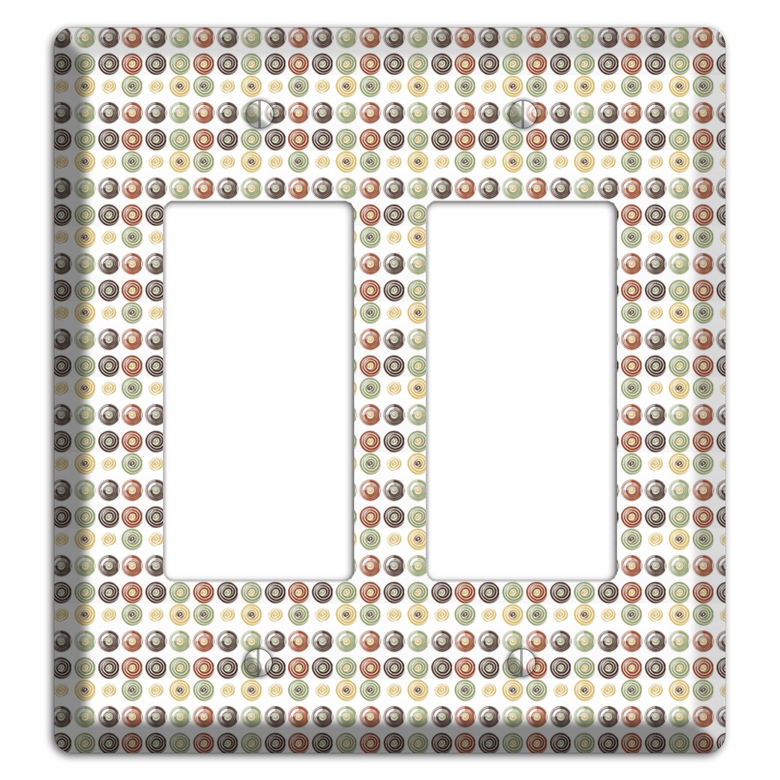 Multo Color Tiled Dots 2 Rocker Wallplate
