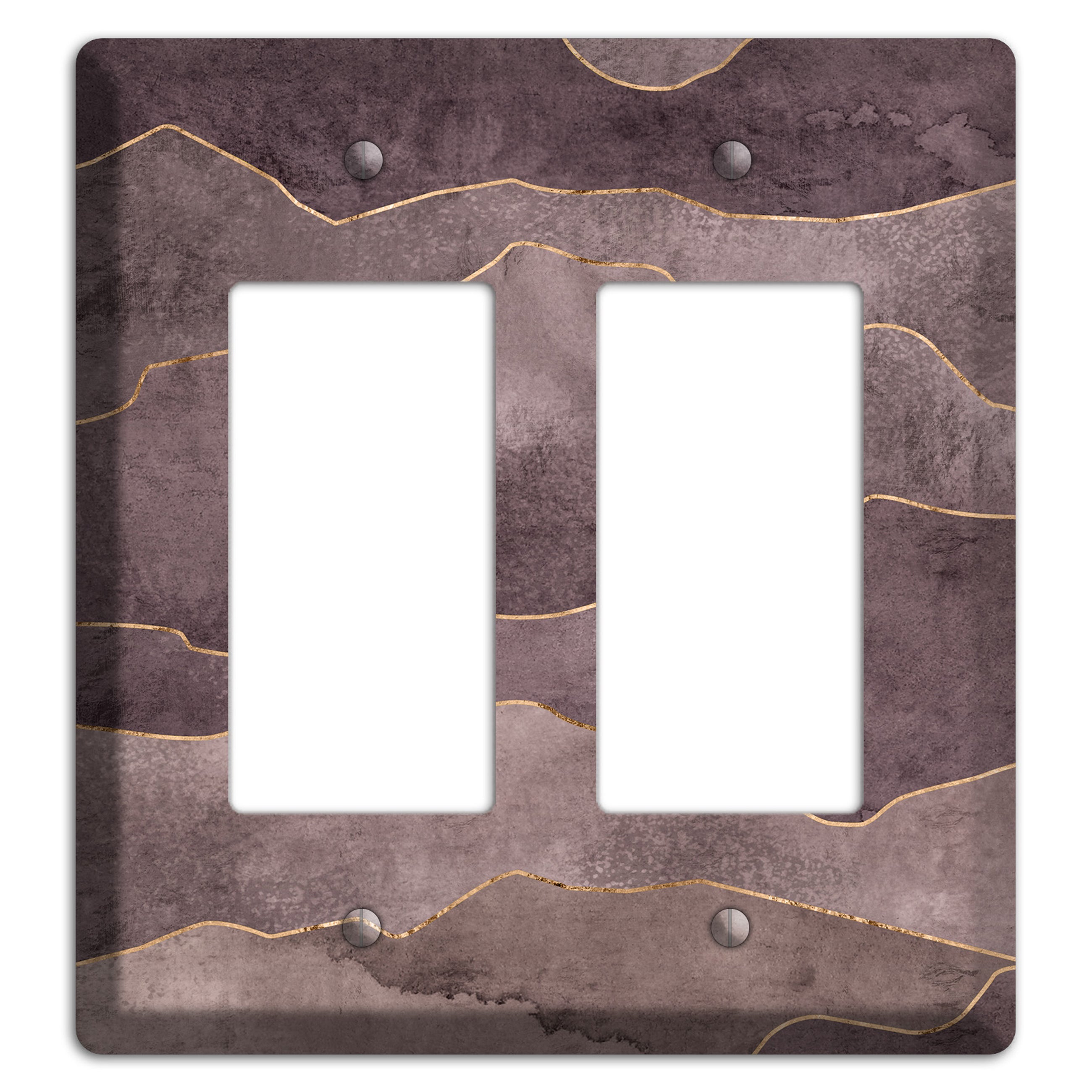 Plum Mountain Range 2 Rocker Wallplate