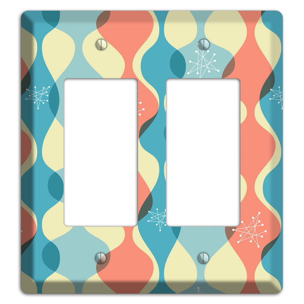 Mid Century Curves 2 Rocker Wallplate