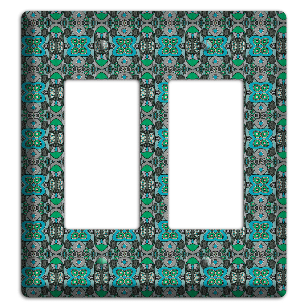 Green Tapestry 2 Rocker Wallplate