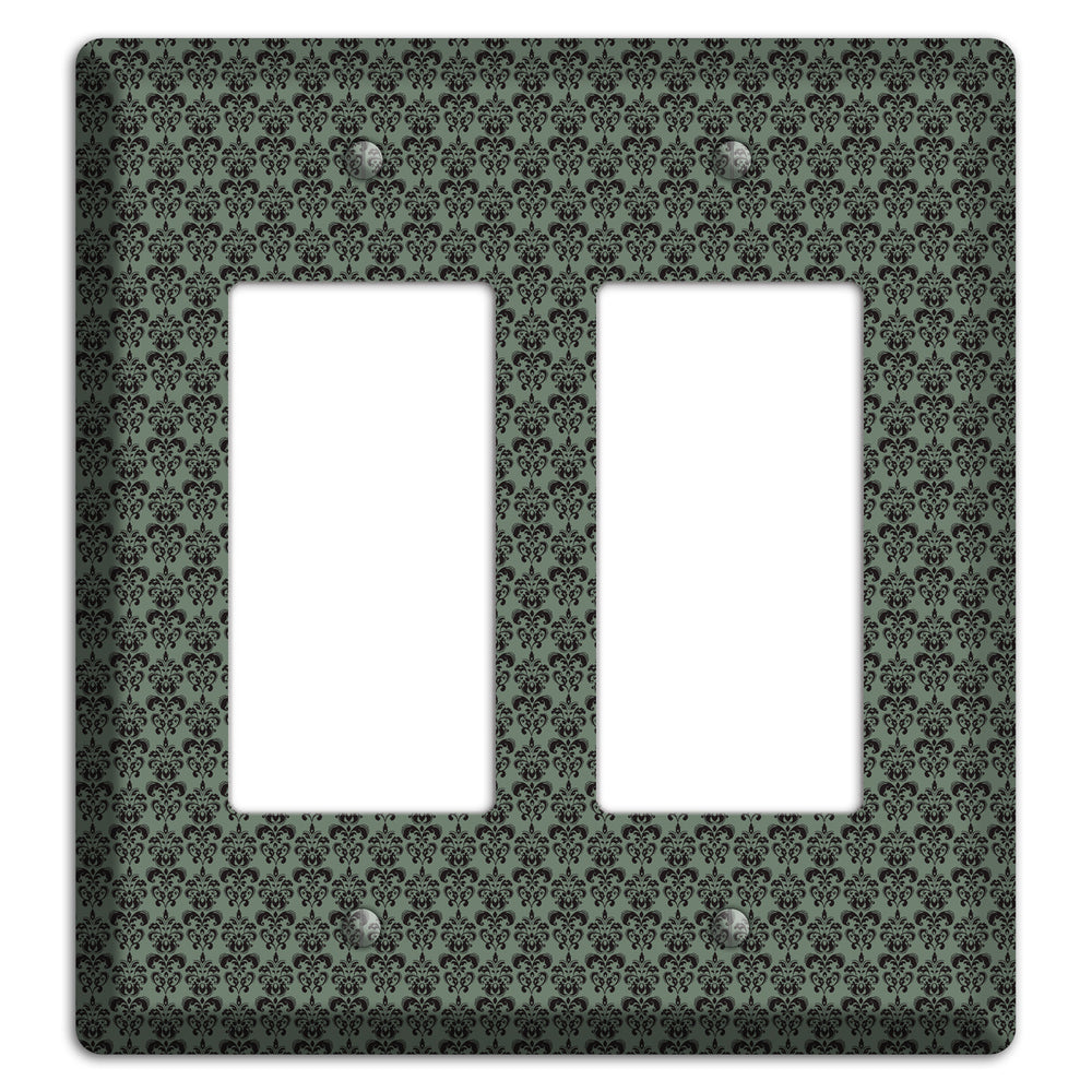 Moss Tiny Cartouche Half Drop 2 Rocker Wallplate