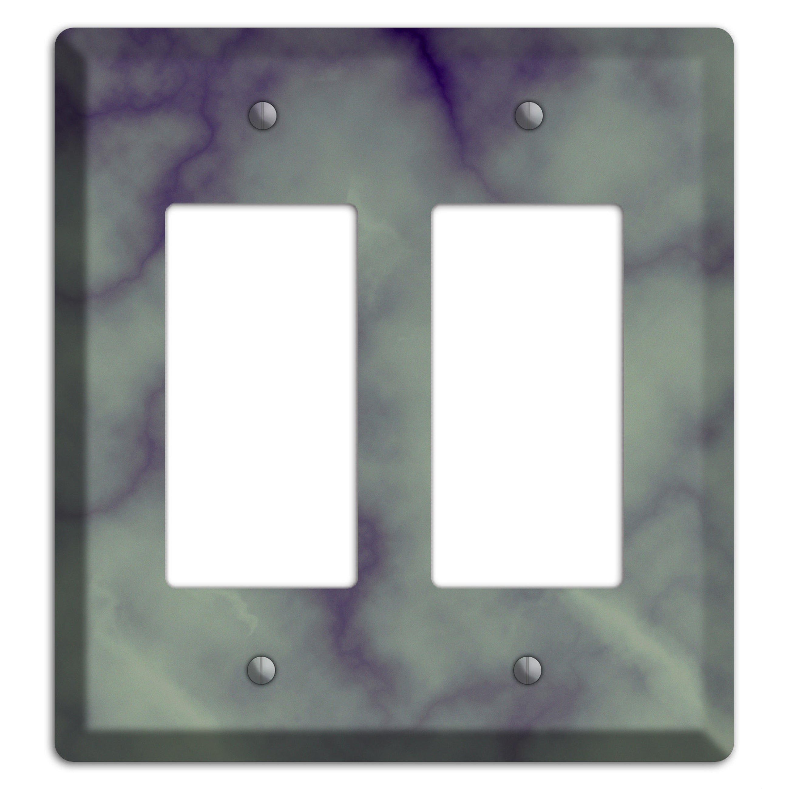 Mid Gray Marble 2 Rocker Wallplate