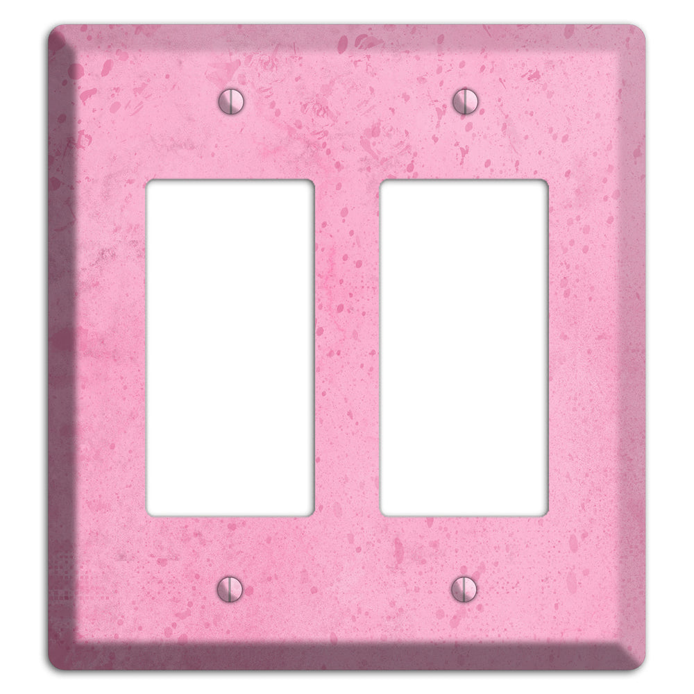 Illusion Pink Texture 2 Rocker Wallplate