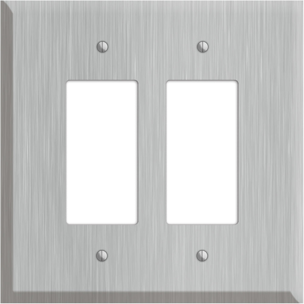 Oversized Discontinued Stainless Steel 2 Rocker Wallplate
