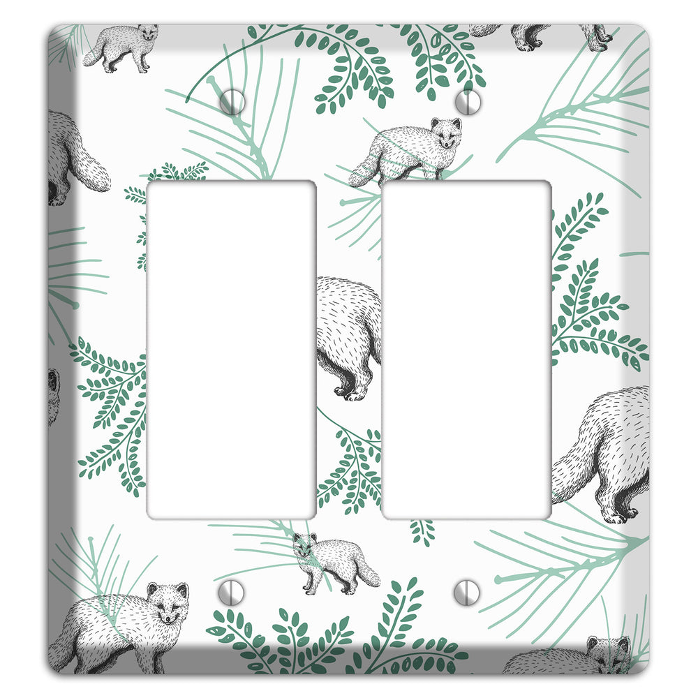 Wildlife Arctic Fox 2 Rocker Wallplate