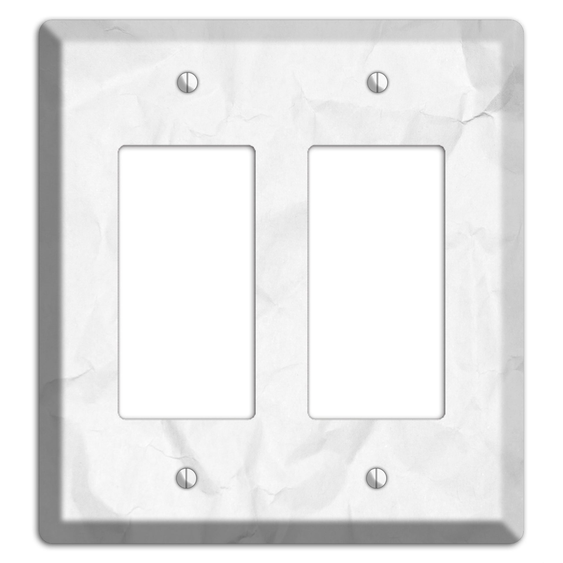 Seashell Crinkled Paper 2 Rocker Wallplate