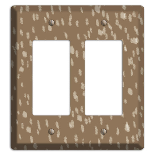 Brown and White Speckle 2 Rocker Wallplate