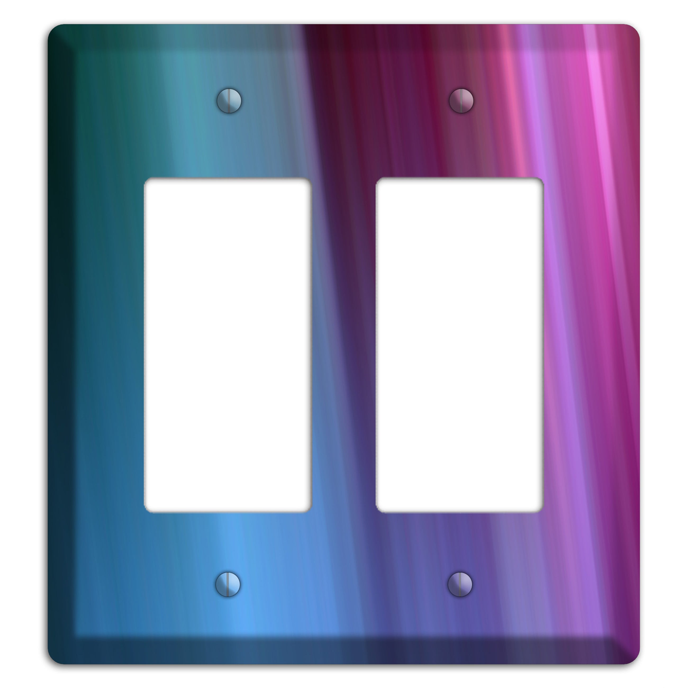 Blue and Purple Ray of Light 2 Rocker Wallplate