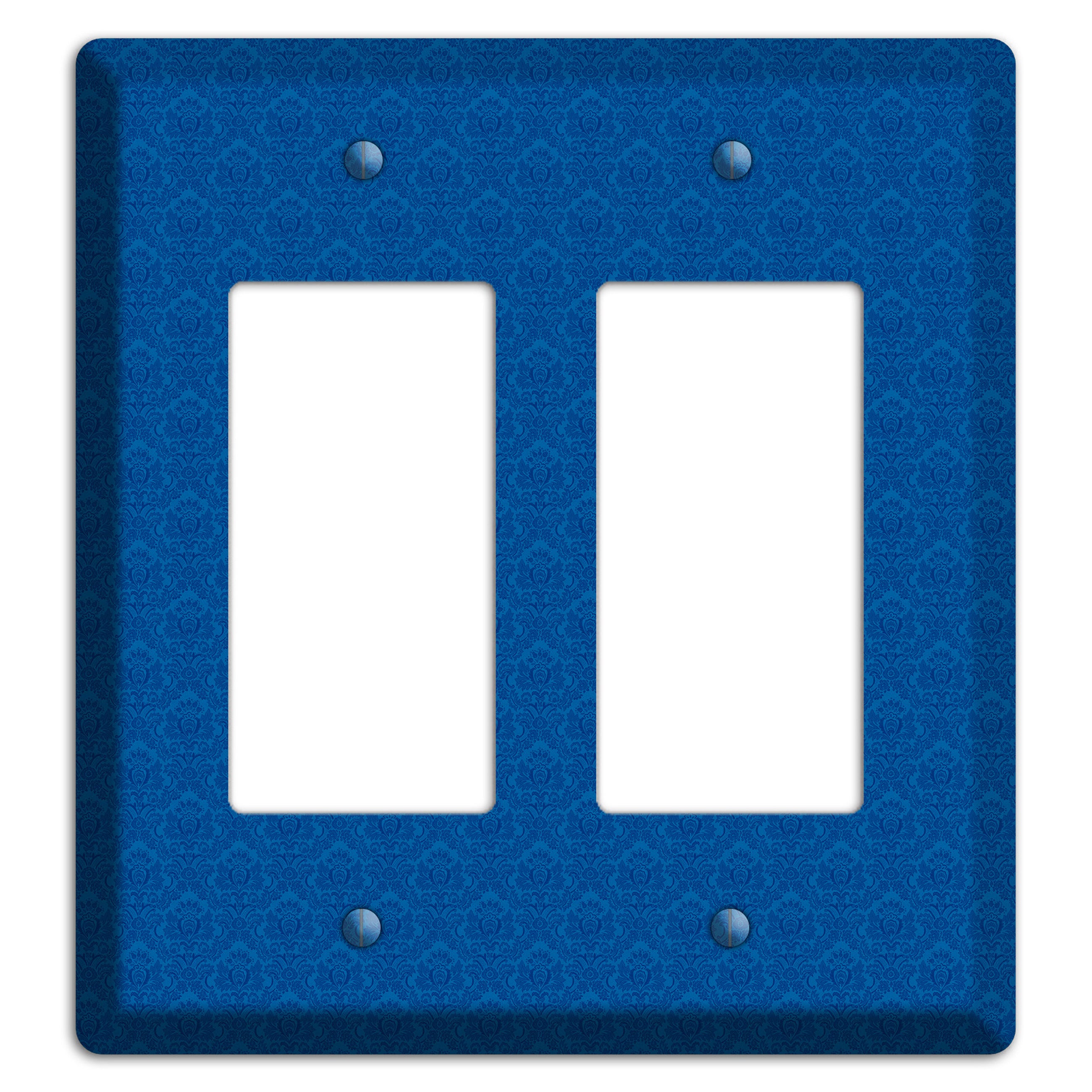 Blue Cartouche 2 Rocker Wallplate
