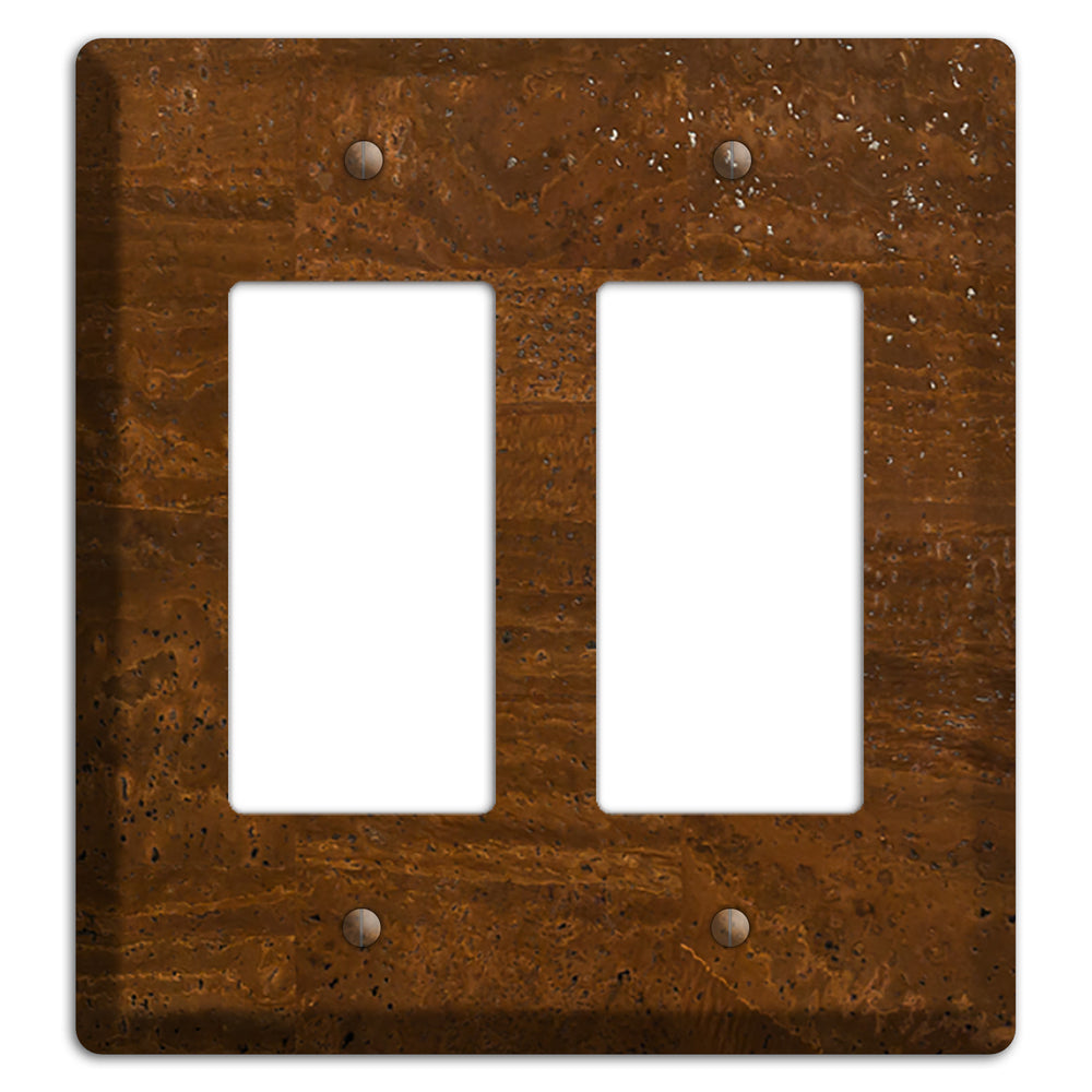 Milk Chocolate Cork 2 Rocker Wallplate