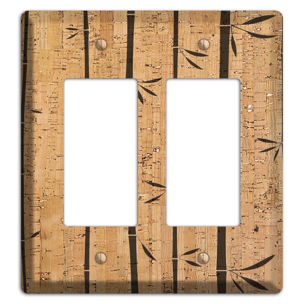 Bamboo Cork 2 Rocker Wallplate