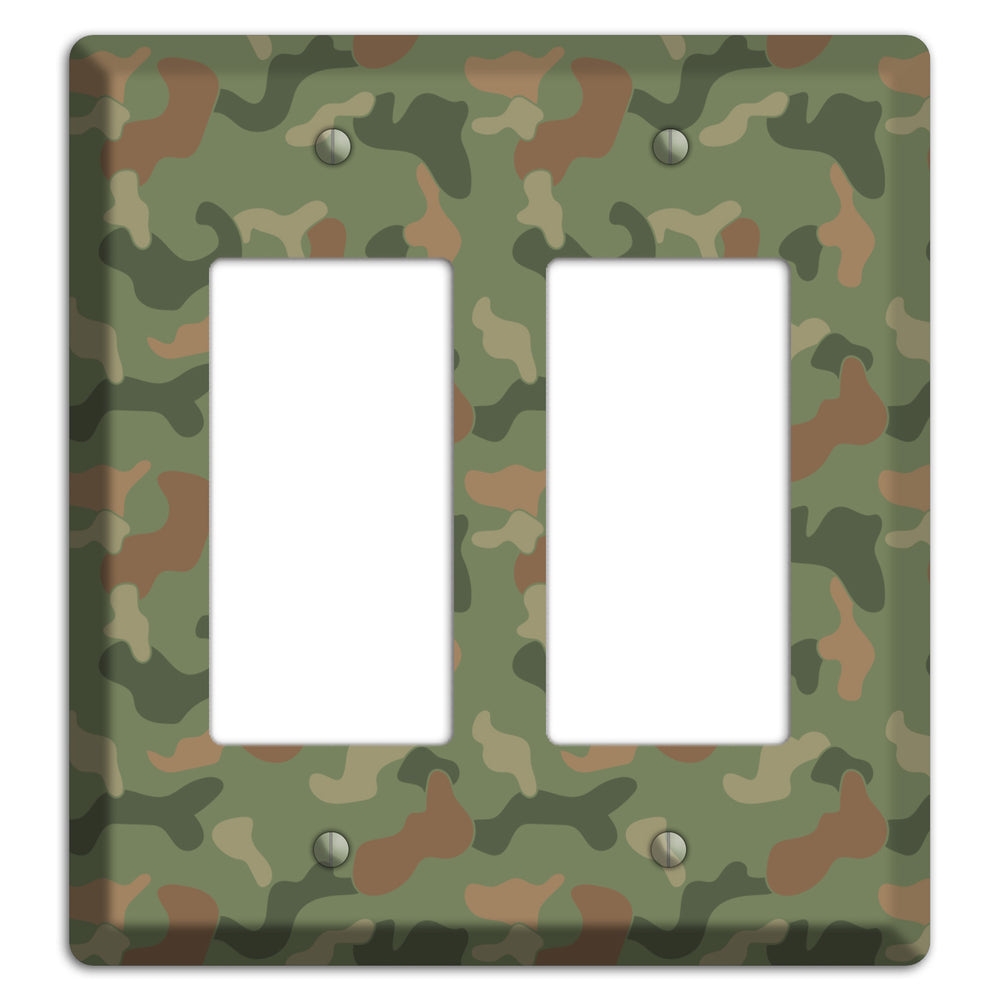 Jungle Green Camo 2 Rocker Wallplate