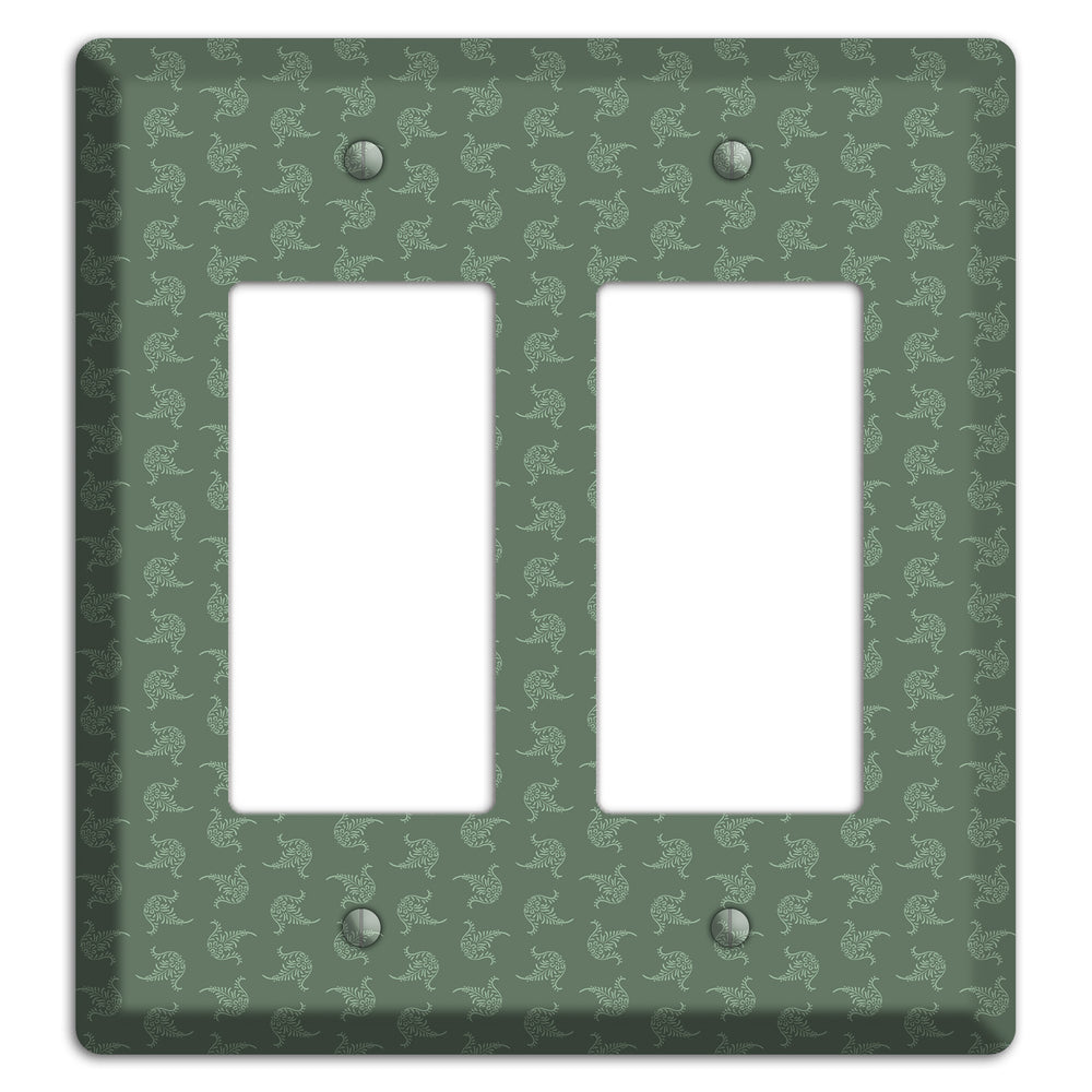 Moss Tiny Trefoil Cartouche 2 Rocker Wallplate