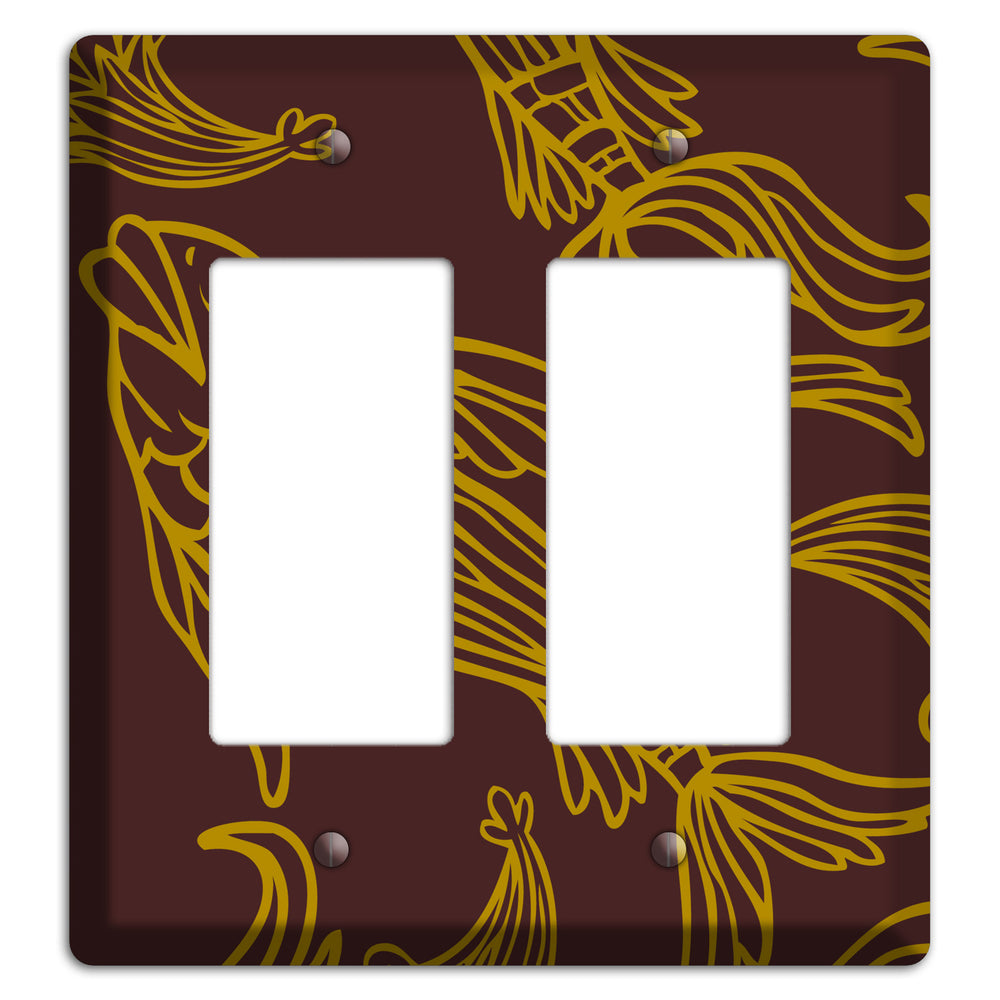 Brown and Beige Koi 2 Rocker Wallplate