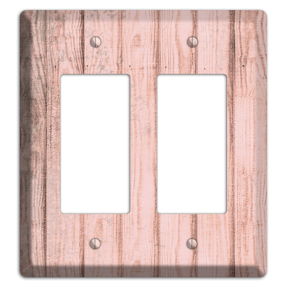 Beauty Bush Weathered Wood 2 Rocker Wallplate