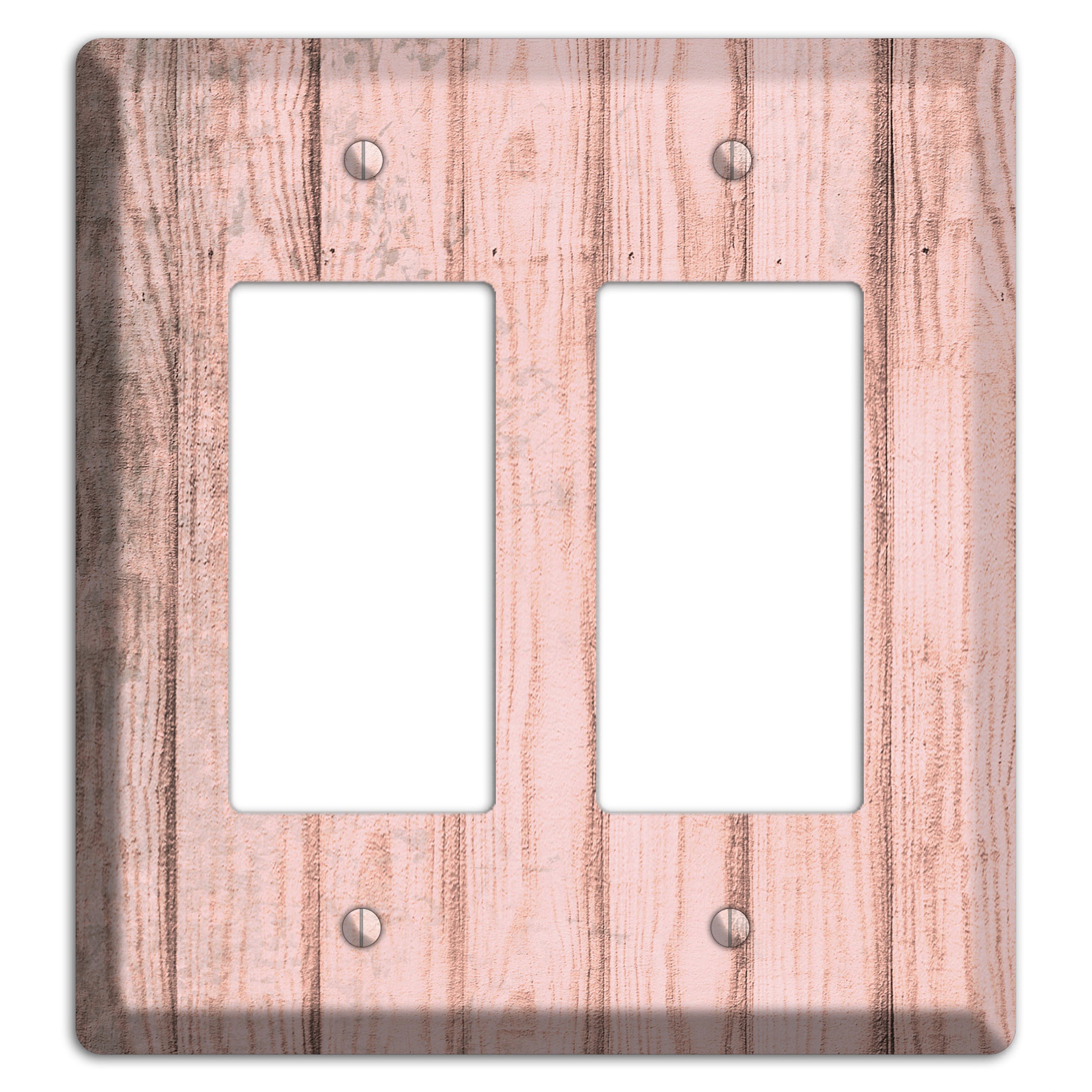 Beauty Bush Weathered Wood 2 Rocker Wallplate