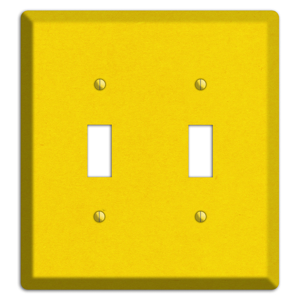 Tangerine Yellow Kraft 2 Toggle Wallplate