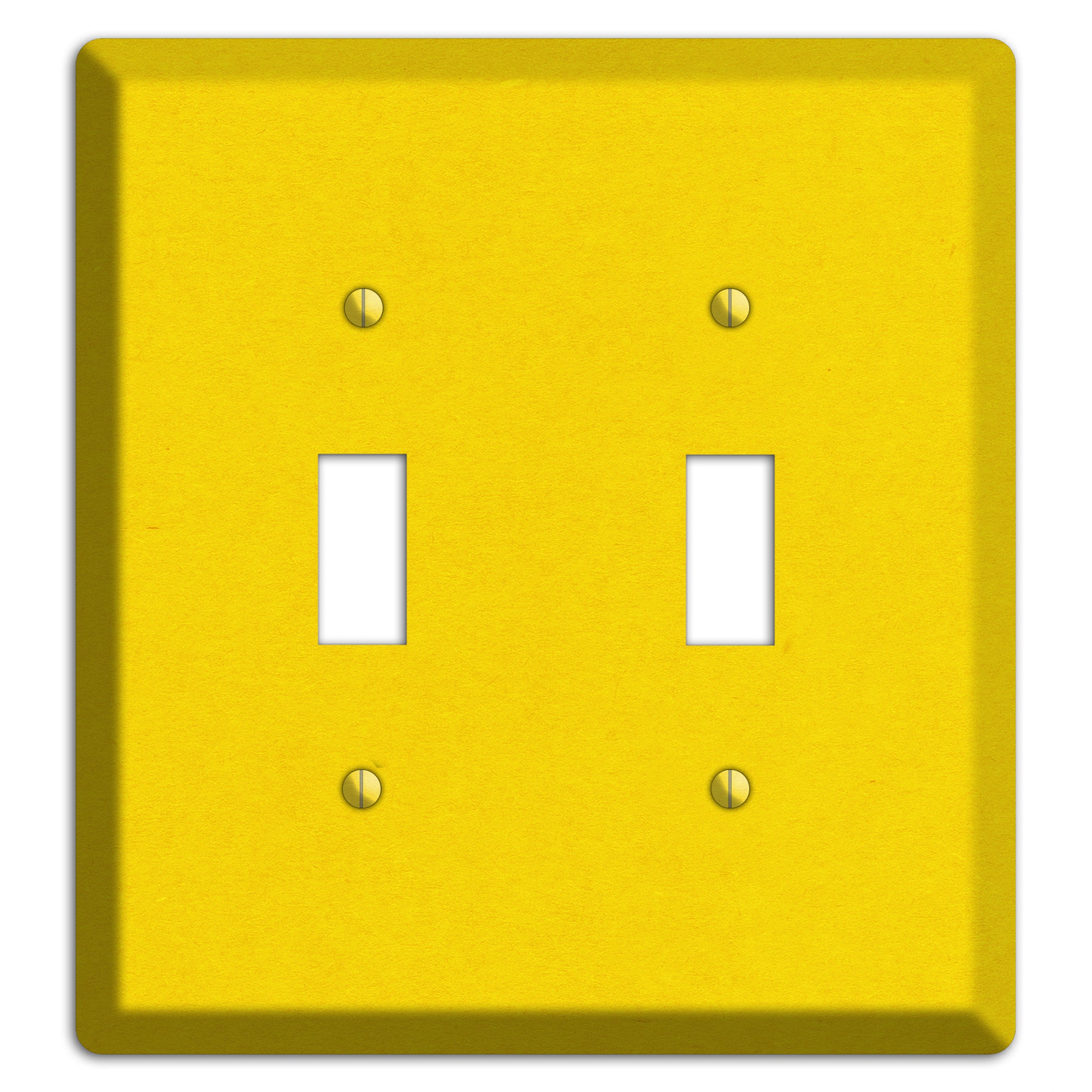 Tangerine Yellow Kraft 2 Toggle Wallplate