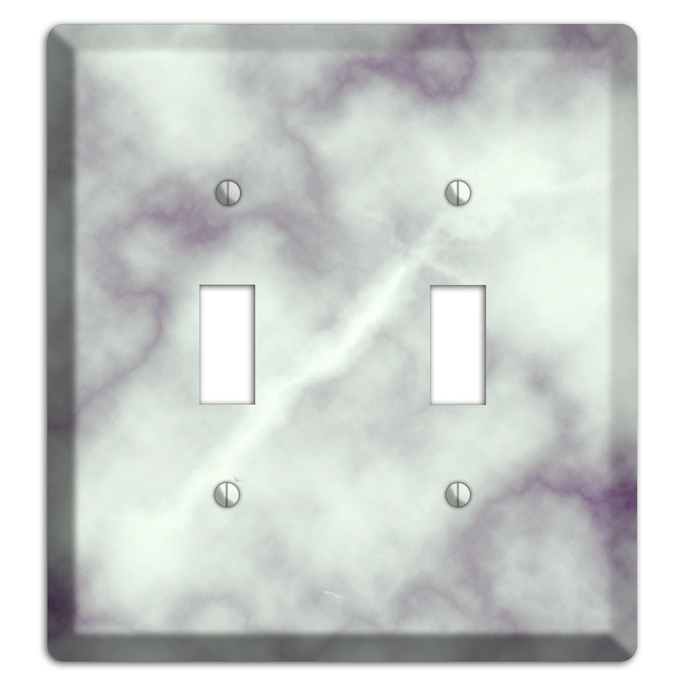 Gray Nurse Marble 2 Toggle Wallplate