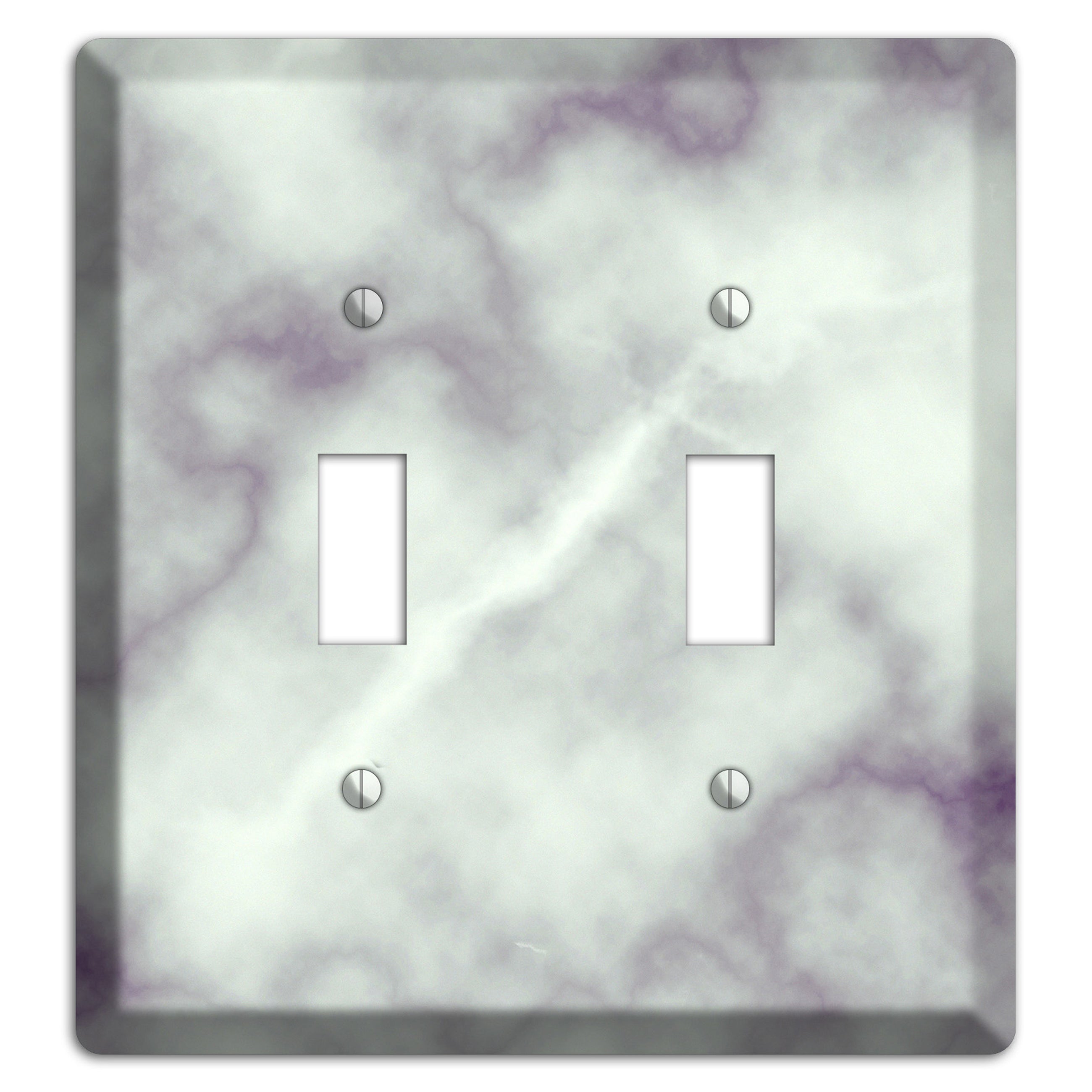 Gray Nurse Marble 2 Toggle Wallplate