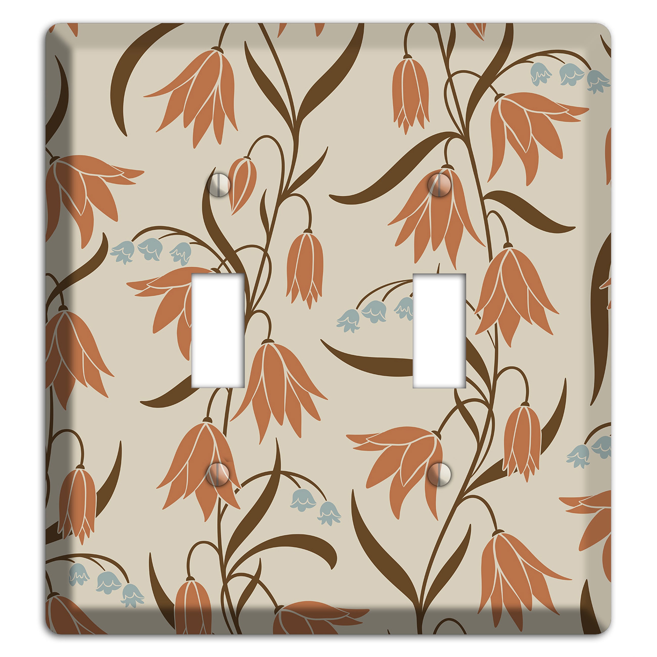 Spring Floral 1 2 Toggle Wallplate