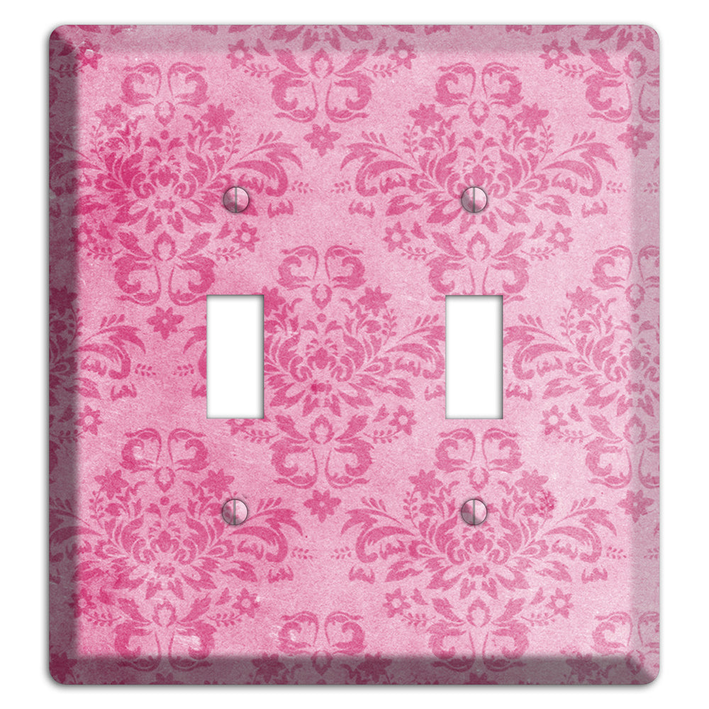 Beauty Bush Pink Texture 2 Toggle Wallplate