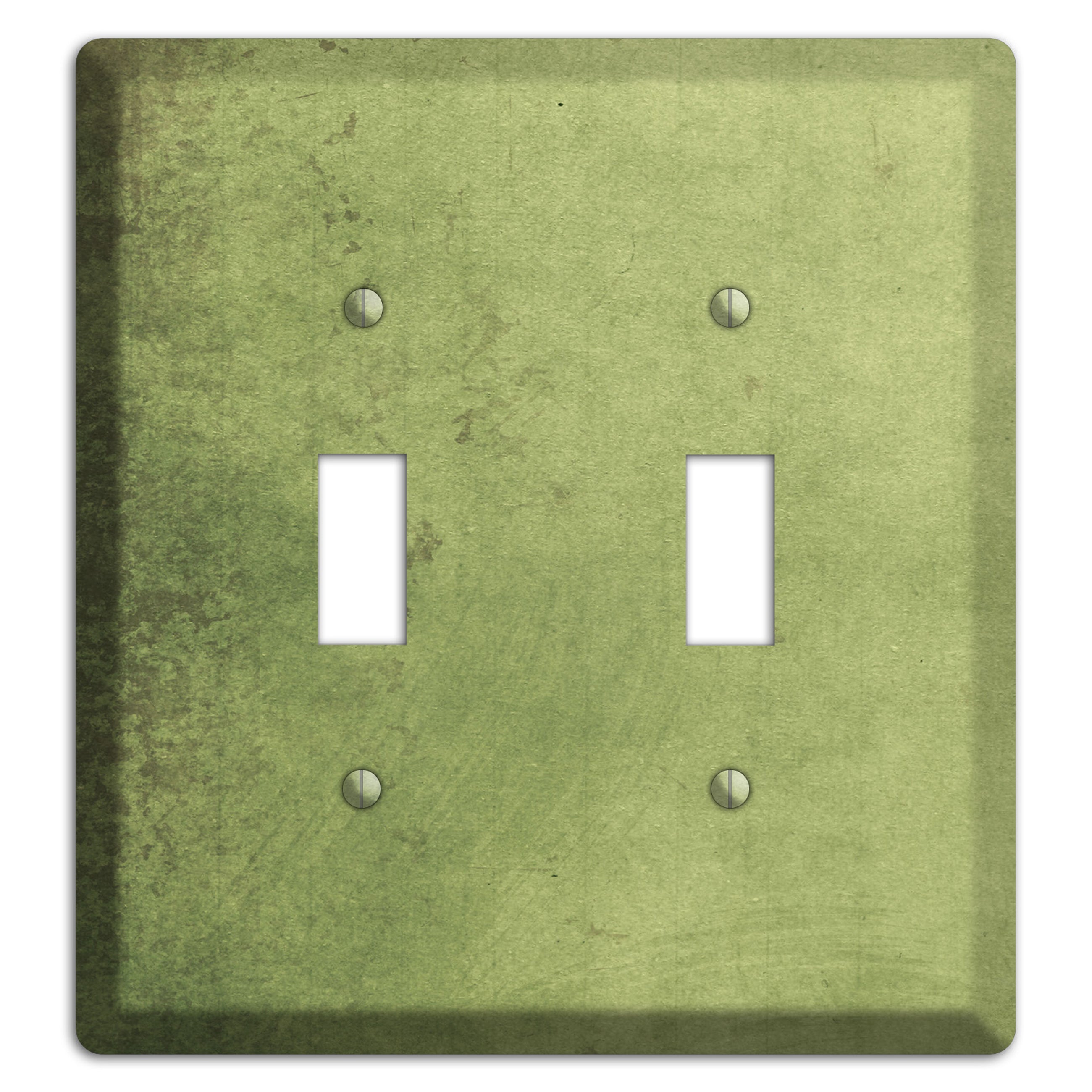Green Smoke Vintage Grunge 2 Toggle Wallplate