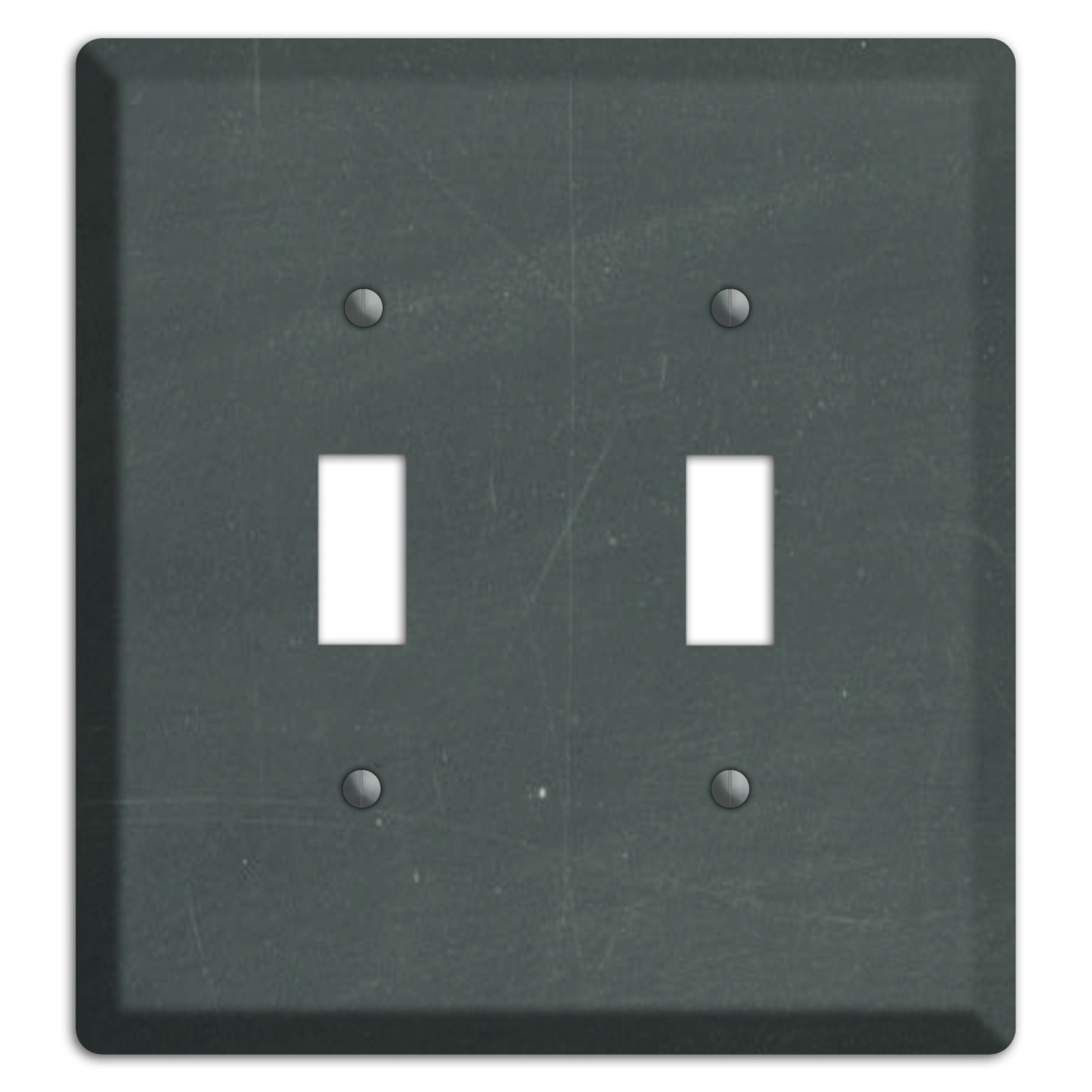Chalk Dark Grey 2 Toggle Wallplate