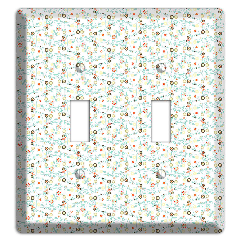 Small Cute Flowers 2 Toggle Wallplate