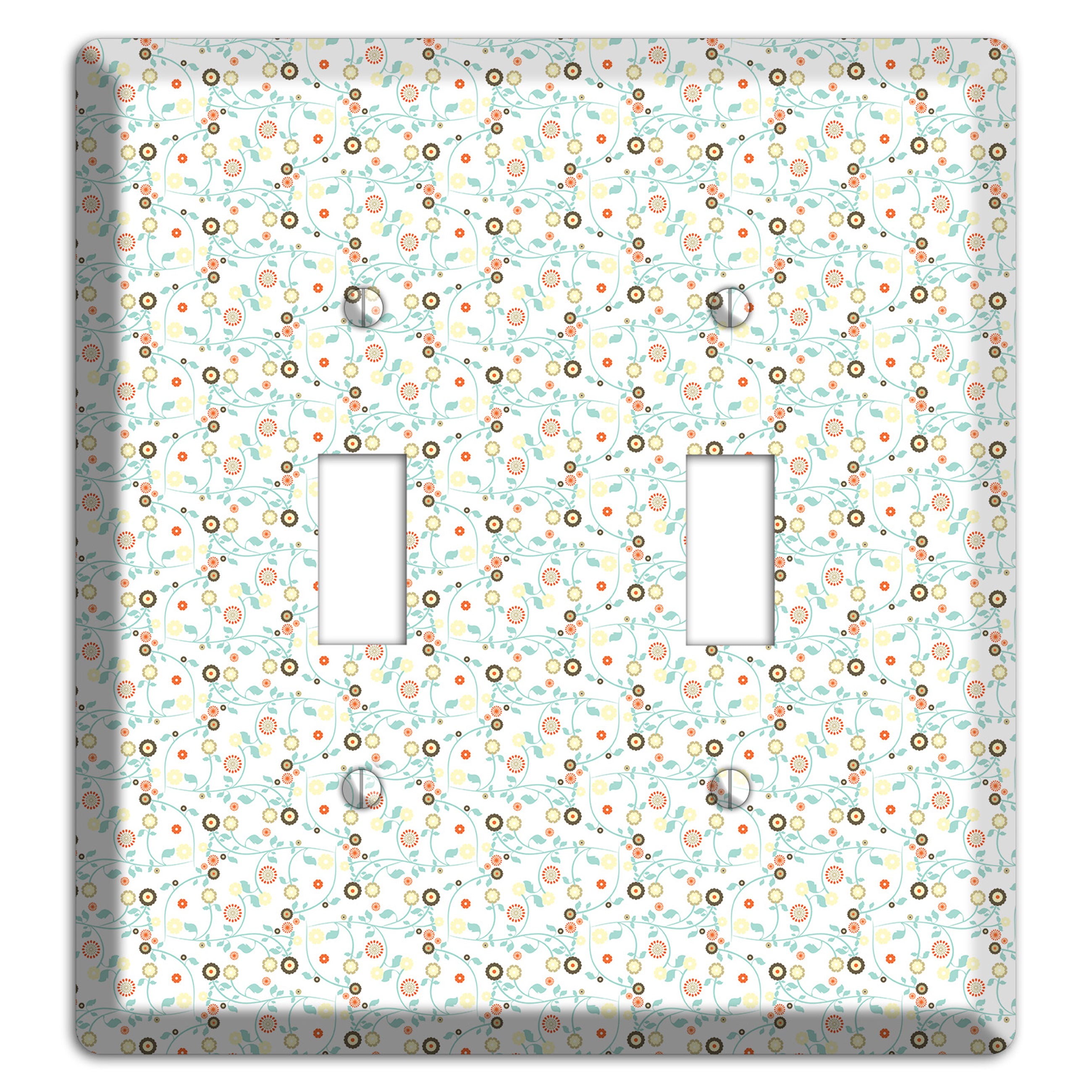Small Cute Flowers 2 Toggle Wallplate