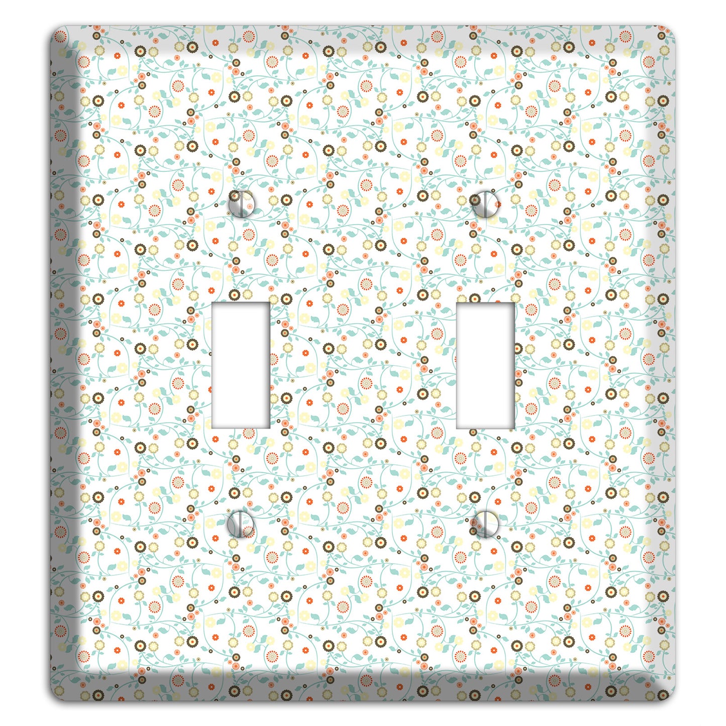 Small Cute Flowers 2 Toggle Wallplate