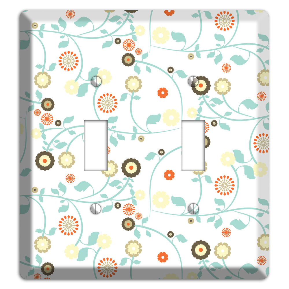 Cute Flowers 2 Toggle Wallplate