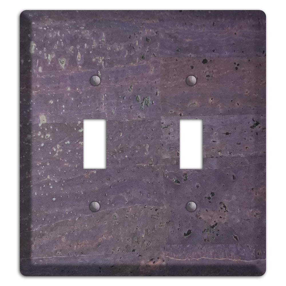 Eggplant Cork 2 Toggle Wallplate