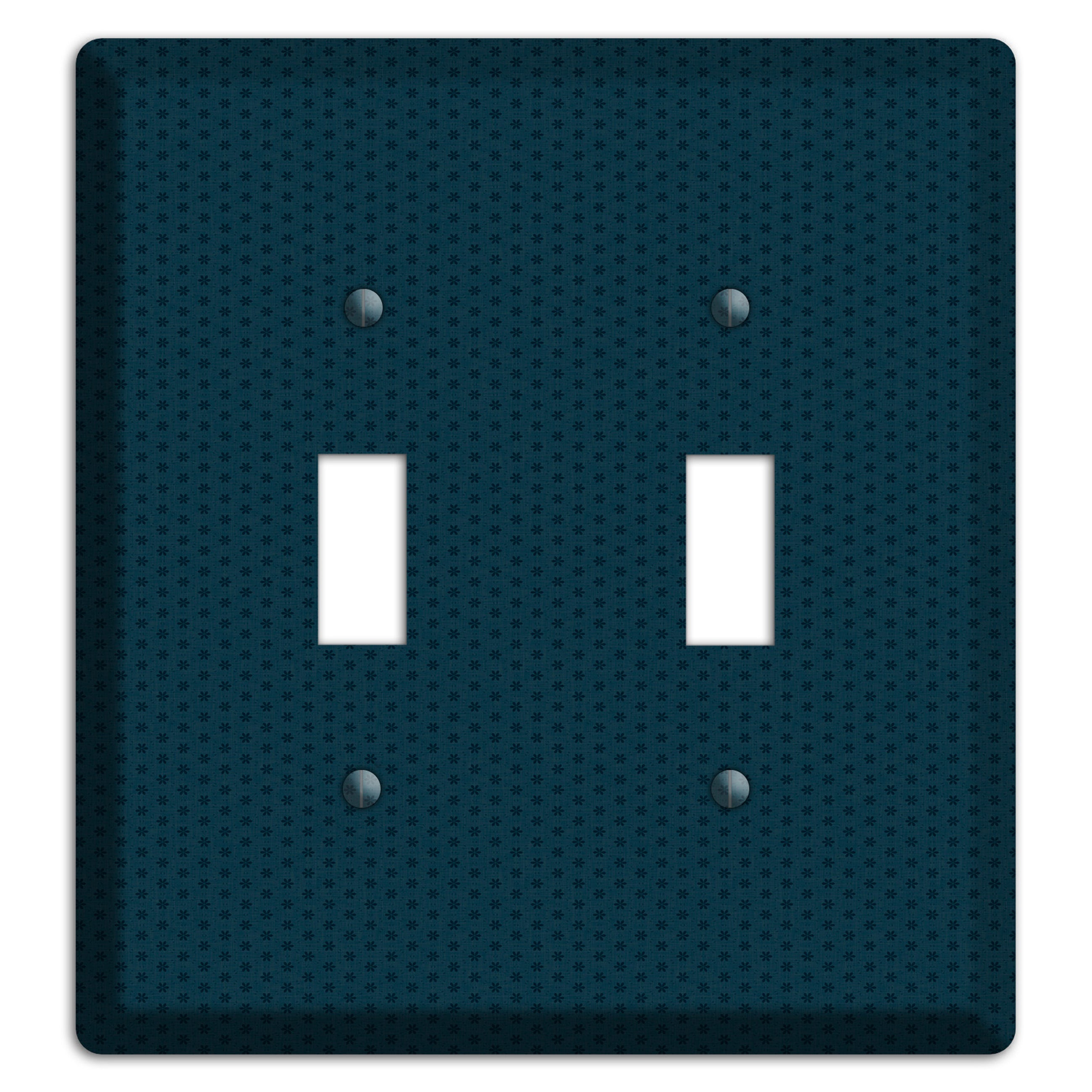 Blue with Tiny Asters 2 Toggle Wallplate