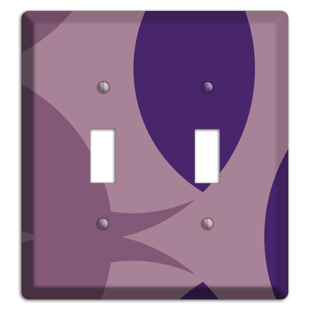 Purple Abstract 2 Toggle Wallplate